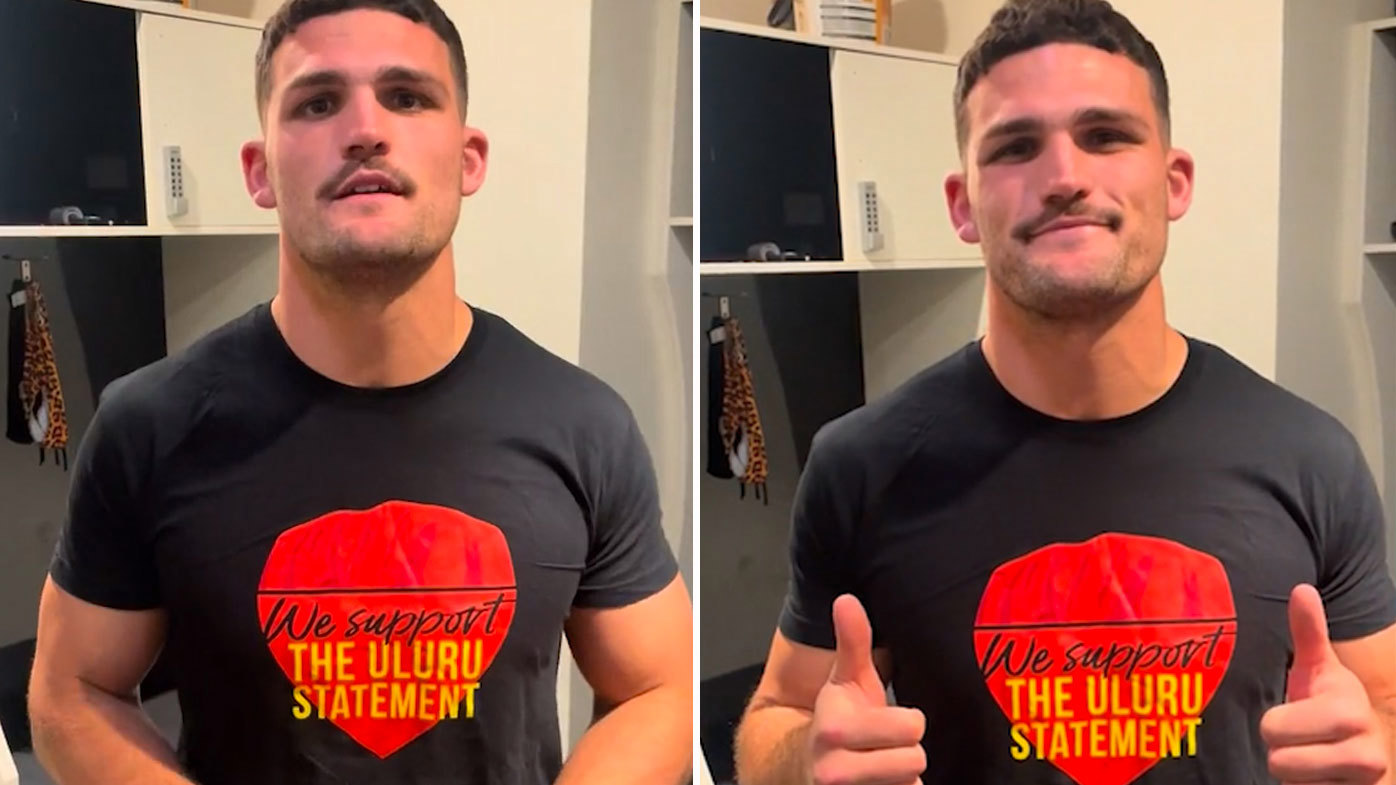 Penrith Panthers star Nathan Cleary has declared his support for a Voice to parliament.