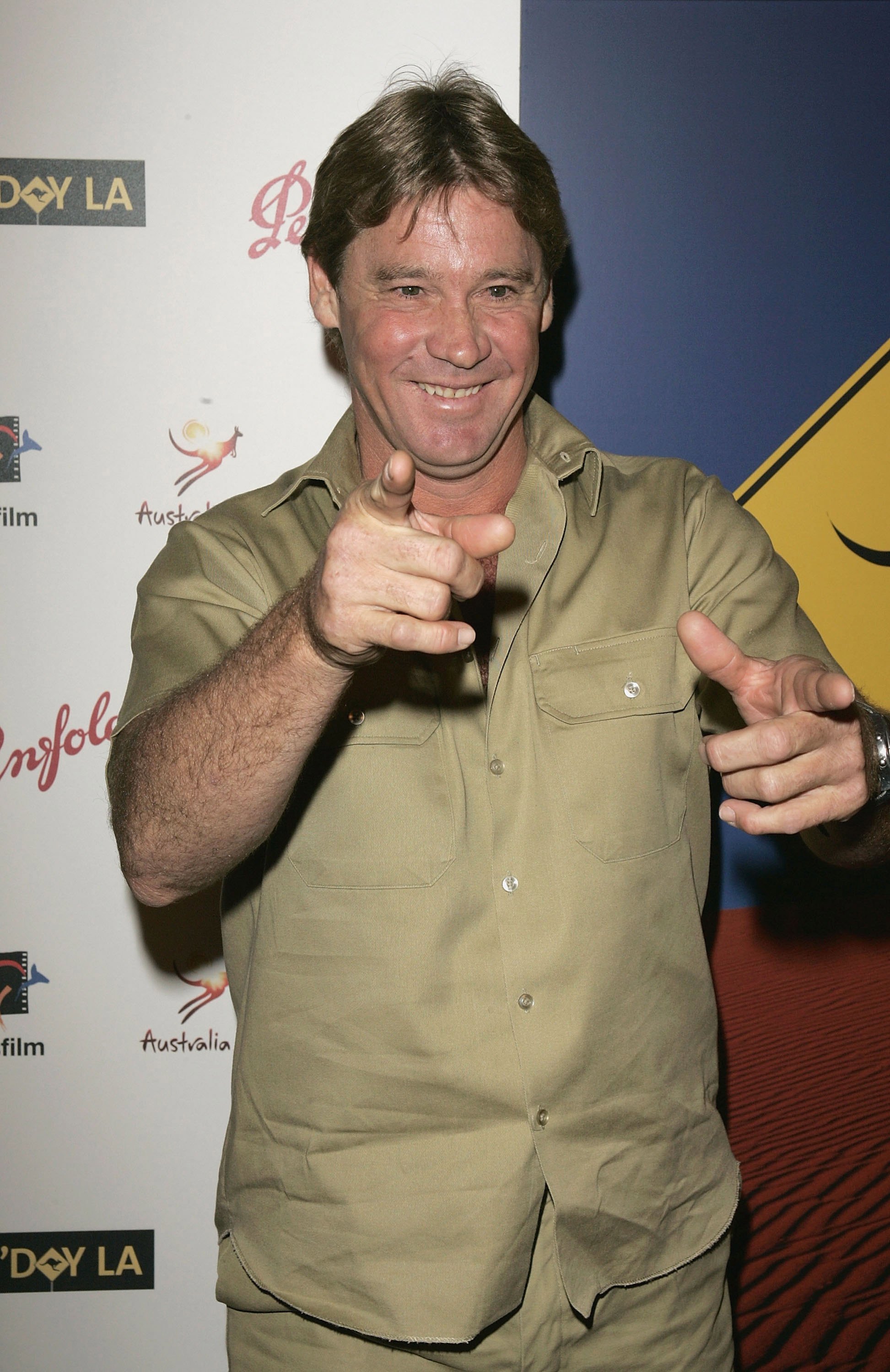 Steve Irwin arrives at the Penfolds Icon Gala presented by G'Day La: Australia Week 2006 at the Palladium on January 14, 2006 in Los Angeles, California. 