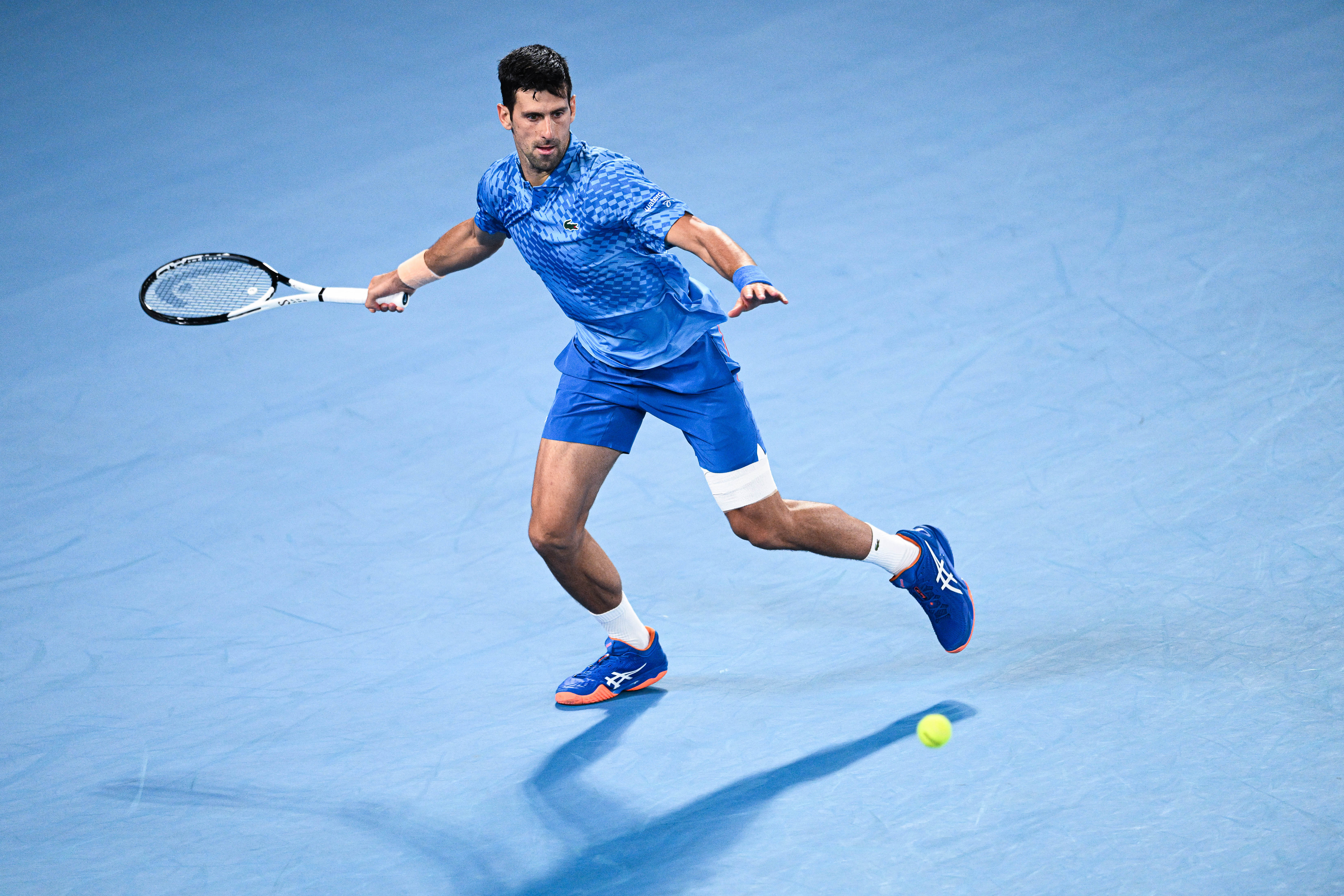 Serbia's Novak Djokovic won convincingly over Spaniard Roberto Carballes Baena at Rod Laver Arena.