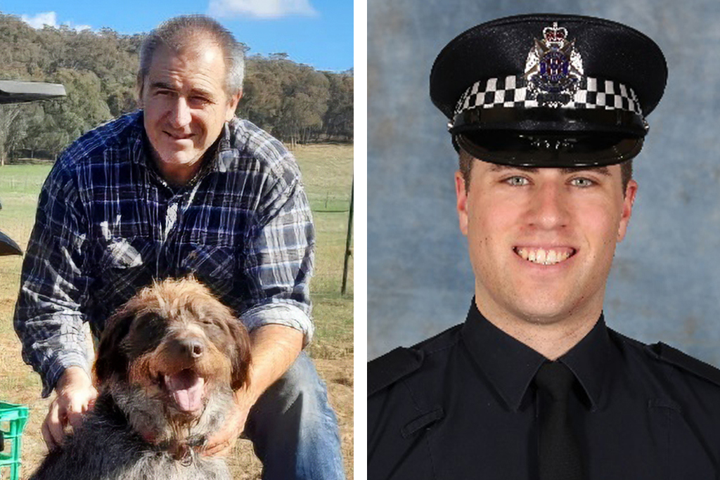 Detective Leading Senior Constable Neal Thompson and Senior Constable Vadim de Waart composite 