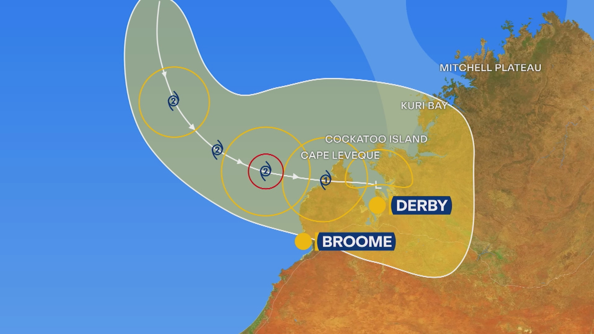 Tropical Cyclone Hayley could intensify into a category two storm as early as this afternoon.