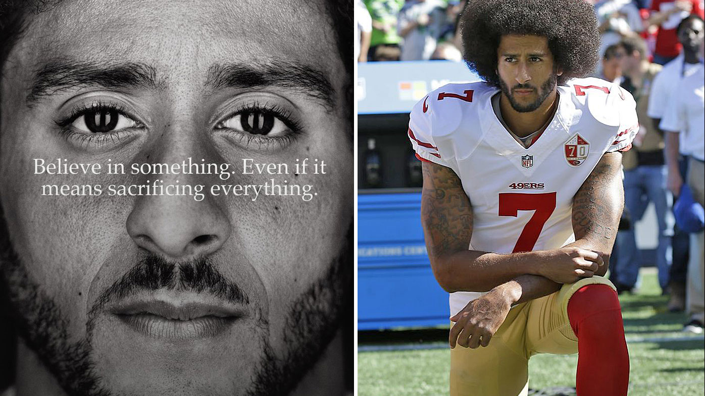 Colin Kaepernick in the new ad for Nike