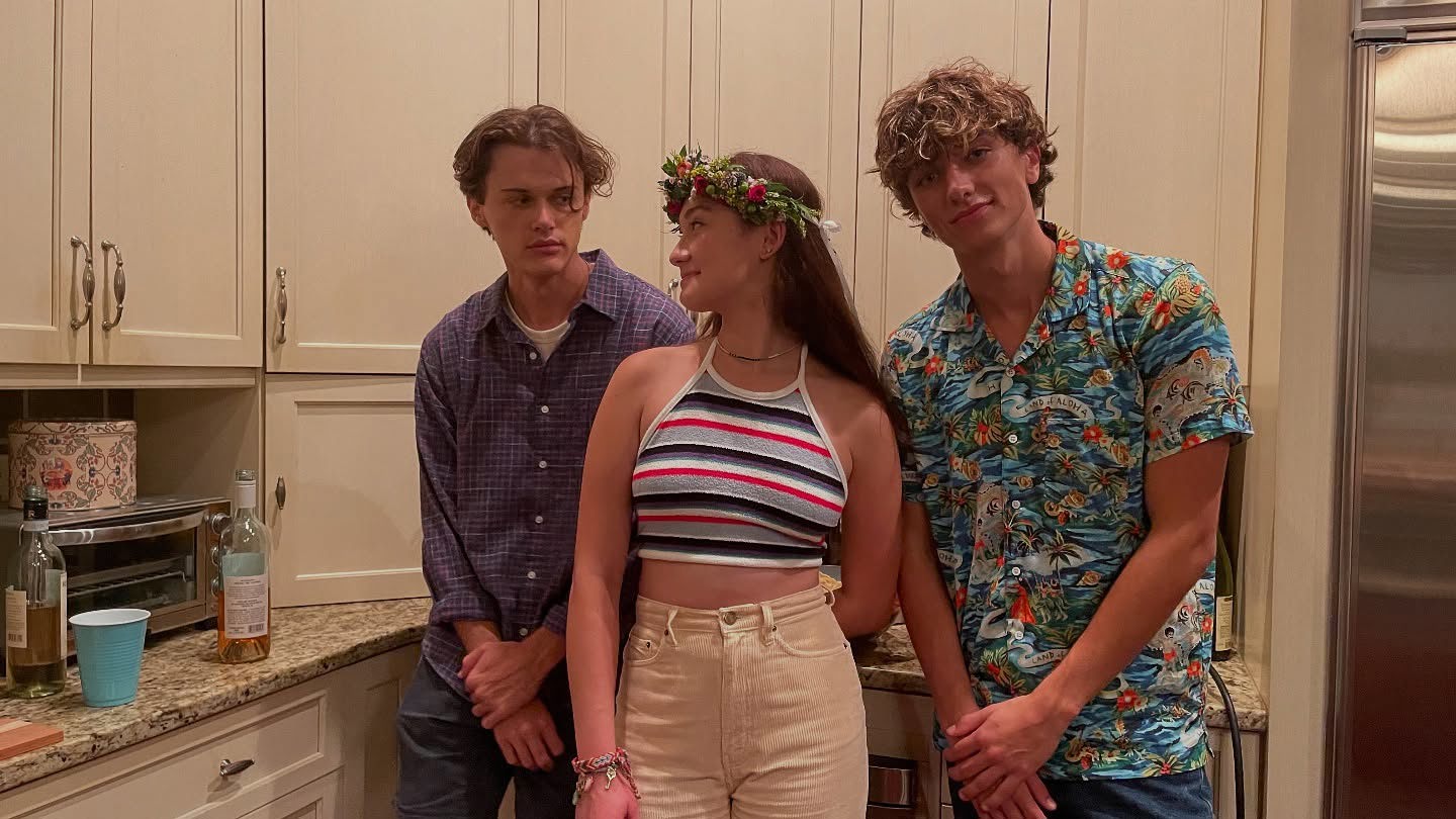 Chris Briney, Lola Tung and Gavin Casalegno from The Summer I Turned Pretty