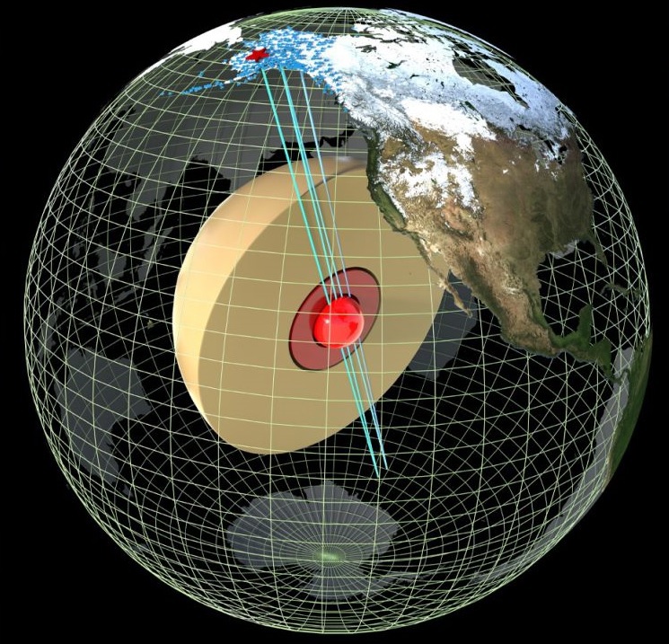 El equipo de estudio pudo detectar la "núcleo interno más interno" analizando la velocidad de las ondas sísmicas que lo atraviesan en diferentes direcciones.