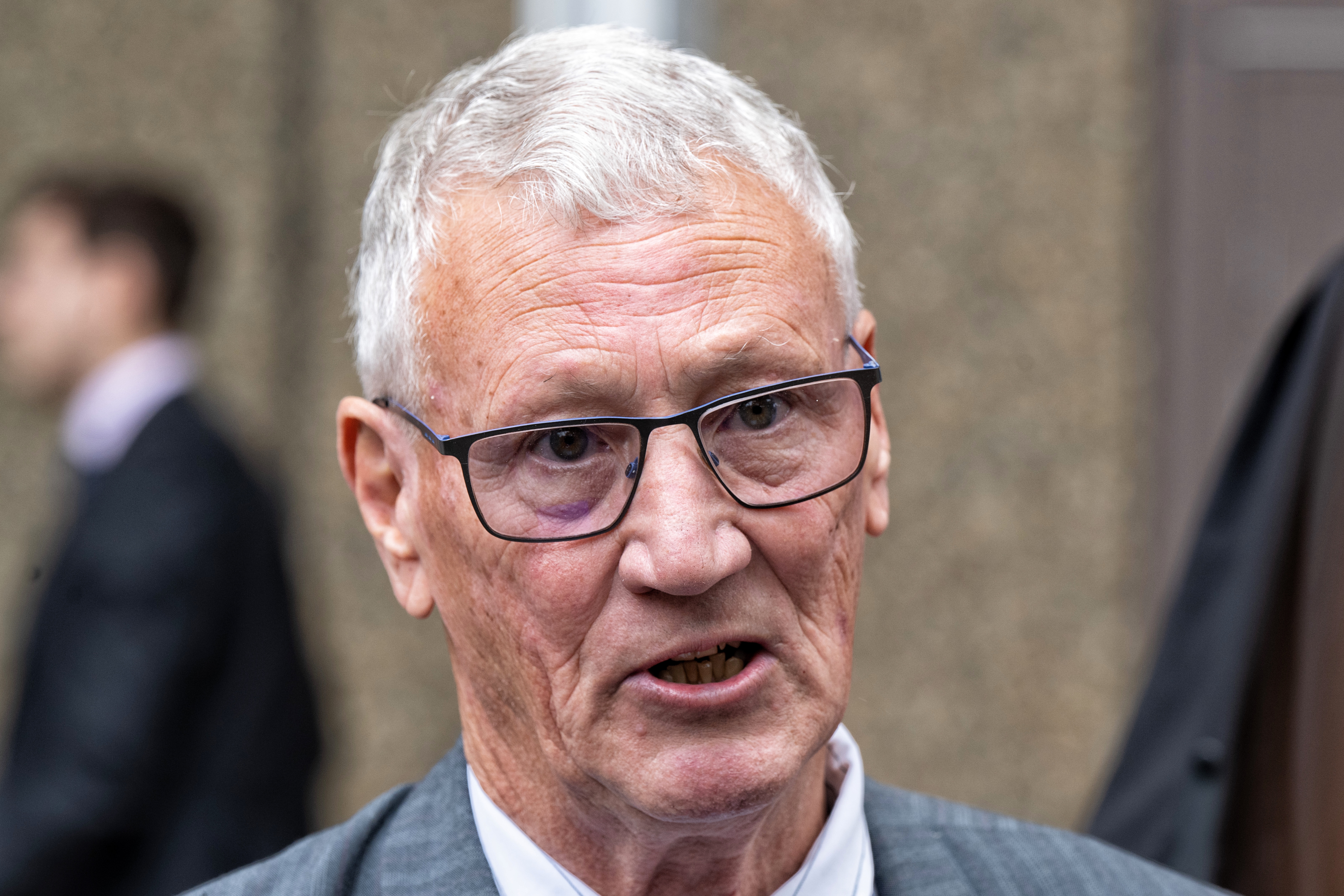 Bill  Spedding leaves the Queens Square Supreme Court after successfully suing the NSW POLICE for wrongful arrest related to the William Tyrrell case. Photo Nick Moir 1 Dec 2022