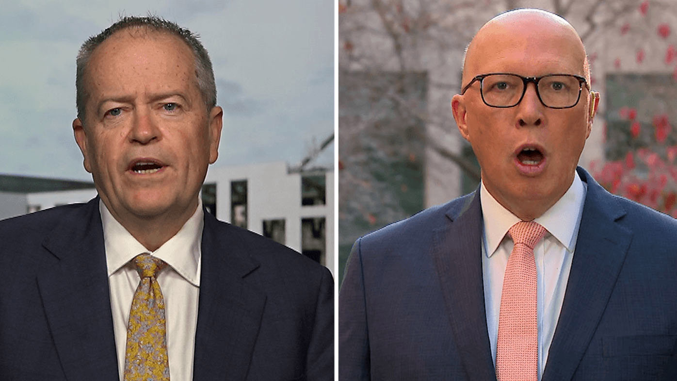 'Lightweight response': Shorten and Dutton clash over budget reply