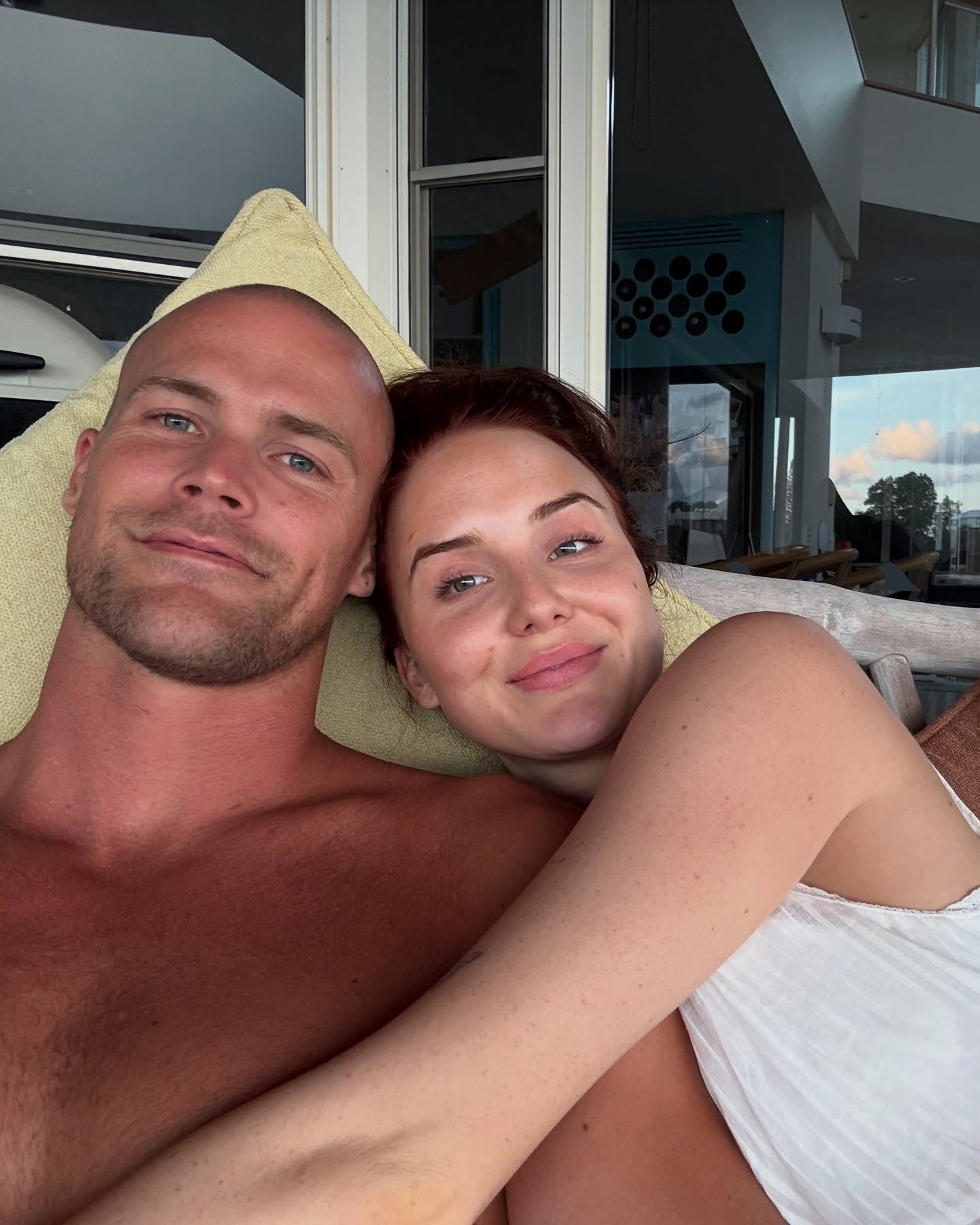 Jett Kenny and his fiancee, Lily Brown