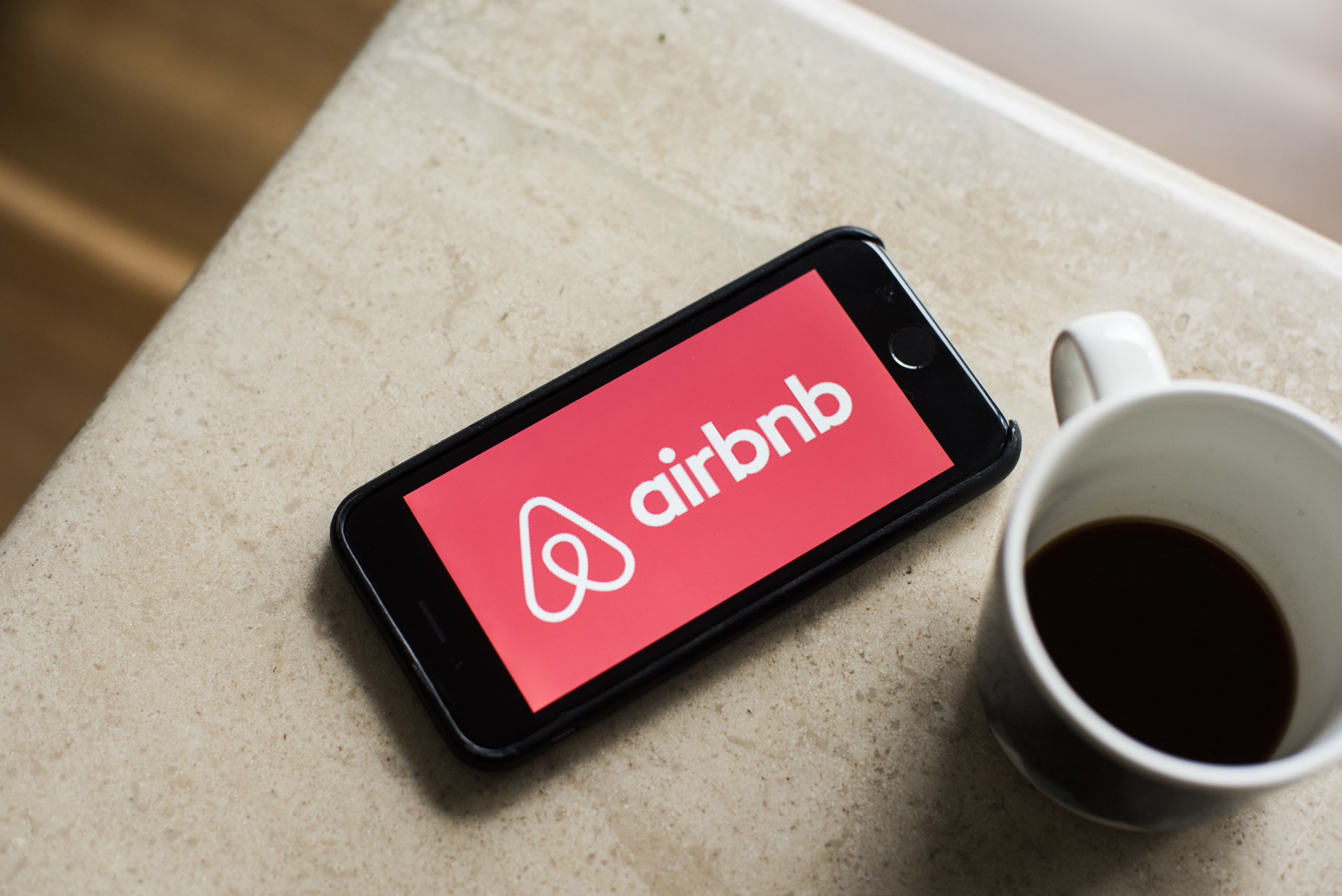 Airbnb phone app.