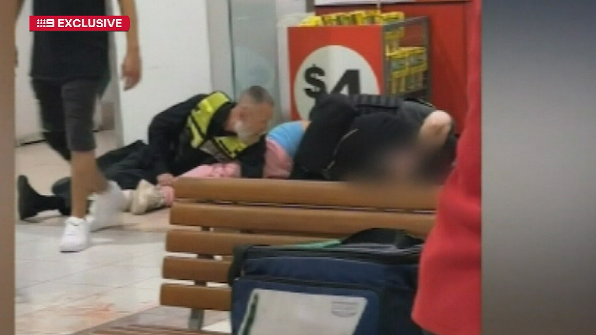 The shopping centre was sent into lockdown following the brawl.