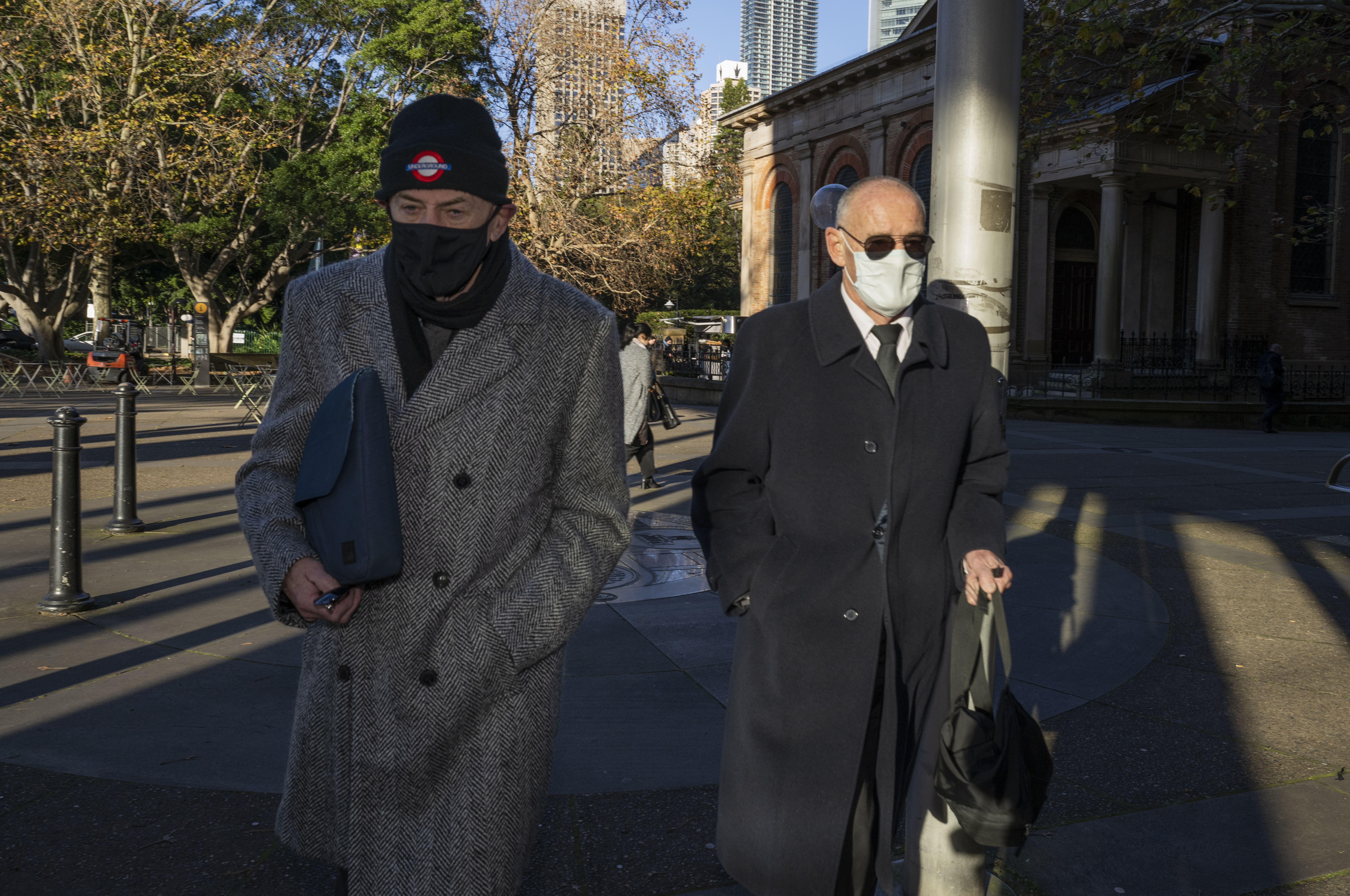 Chris Dawson (right) arriving at the Supreme Court Wednesday June 8.