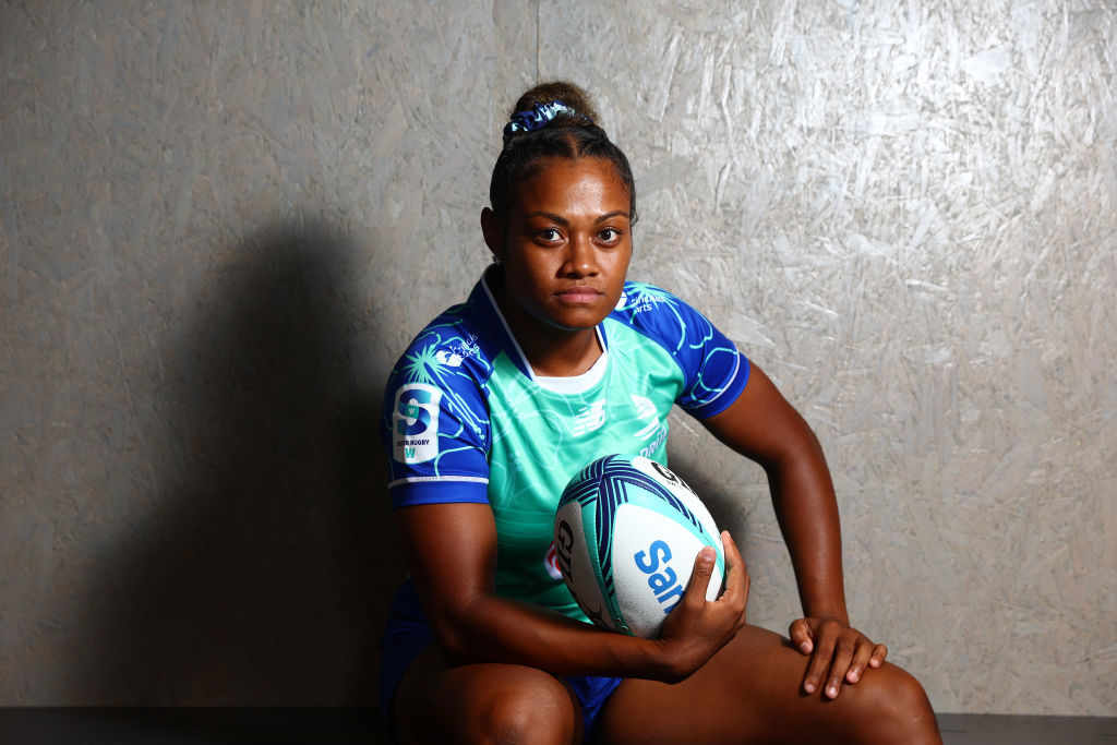 Asinate Serevi of the Drua during the 2024 Super Rugby Women's season launch at Ballymore.