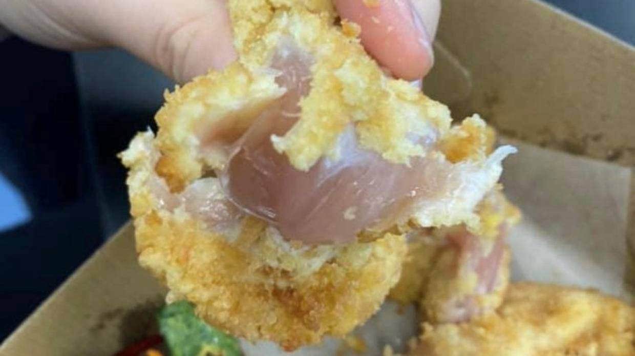 Raw chicken served at New Zealand school.