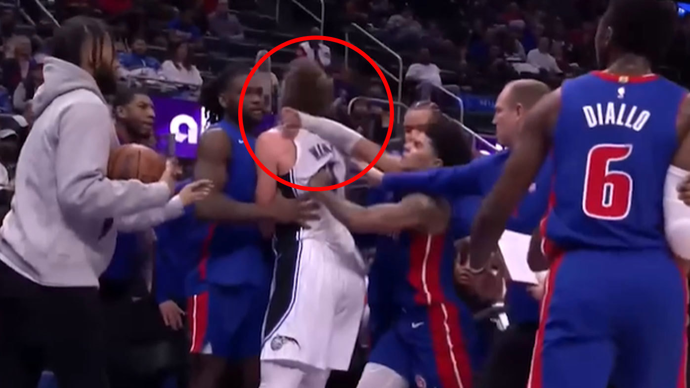 Video Shows Pistons' Killian Hayes Hitting Magic's Moritz Wagner