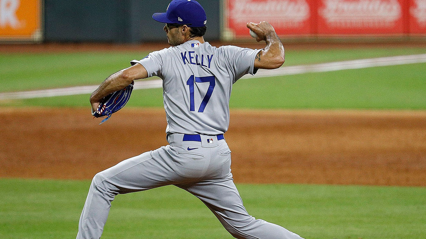 Joe Kelly pitching against the Houston Astros.