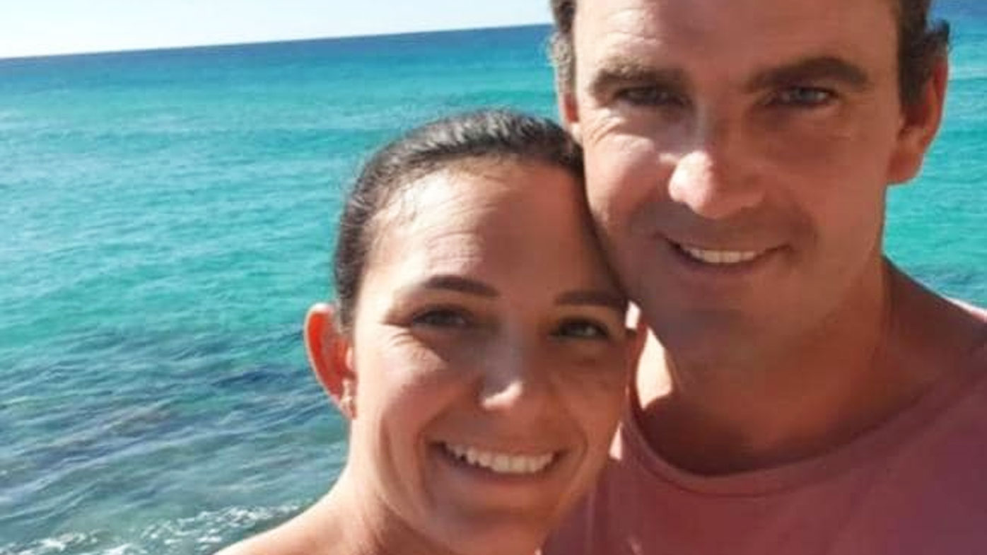 Matthew Tratt, pictured with his wife Kayla, was mauled to death by a shark.