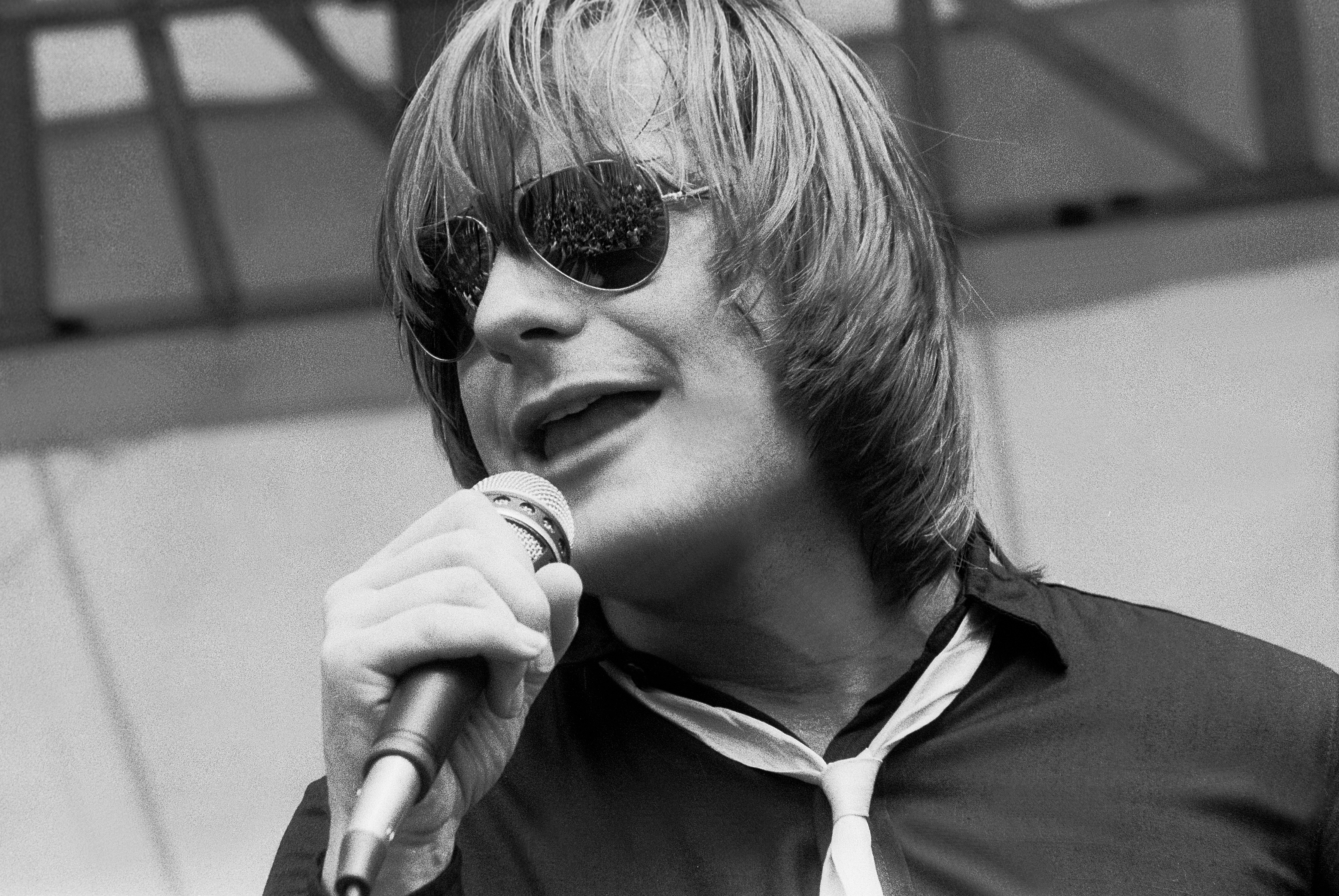 Southside Johnny Lyon of Southside Johnny and the Asbury Jukes at Comiskey Park In Chicago, Ilinois, August 19, 1979. (Photo by Paul Natkin/Getty Images)