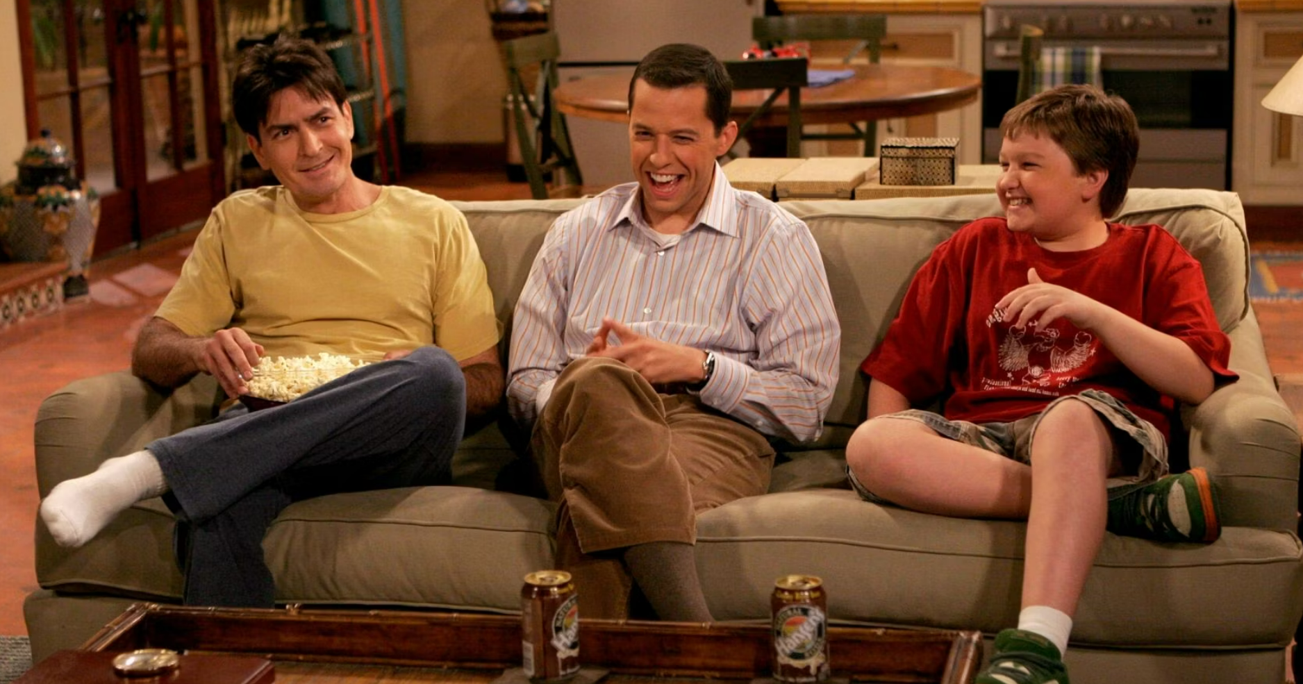 Charlie Sheen, Jon Cryer and Angus T. Jones