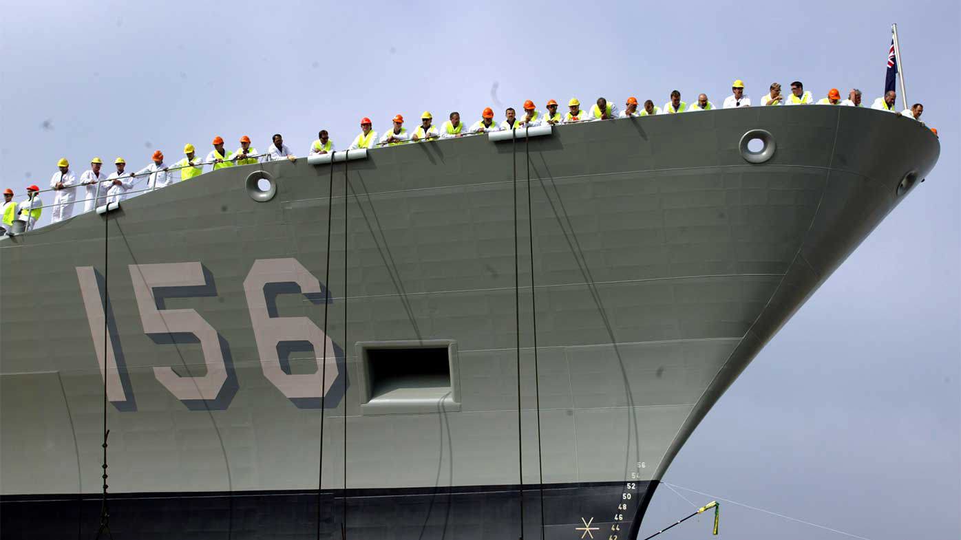 The HMAS Toowoomba was in international waters near Japan when a Chinese destroyer approached.