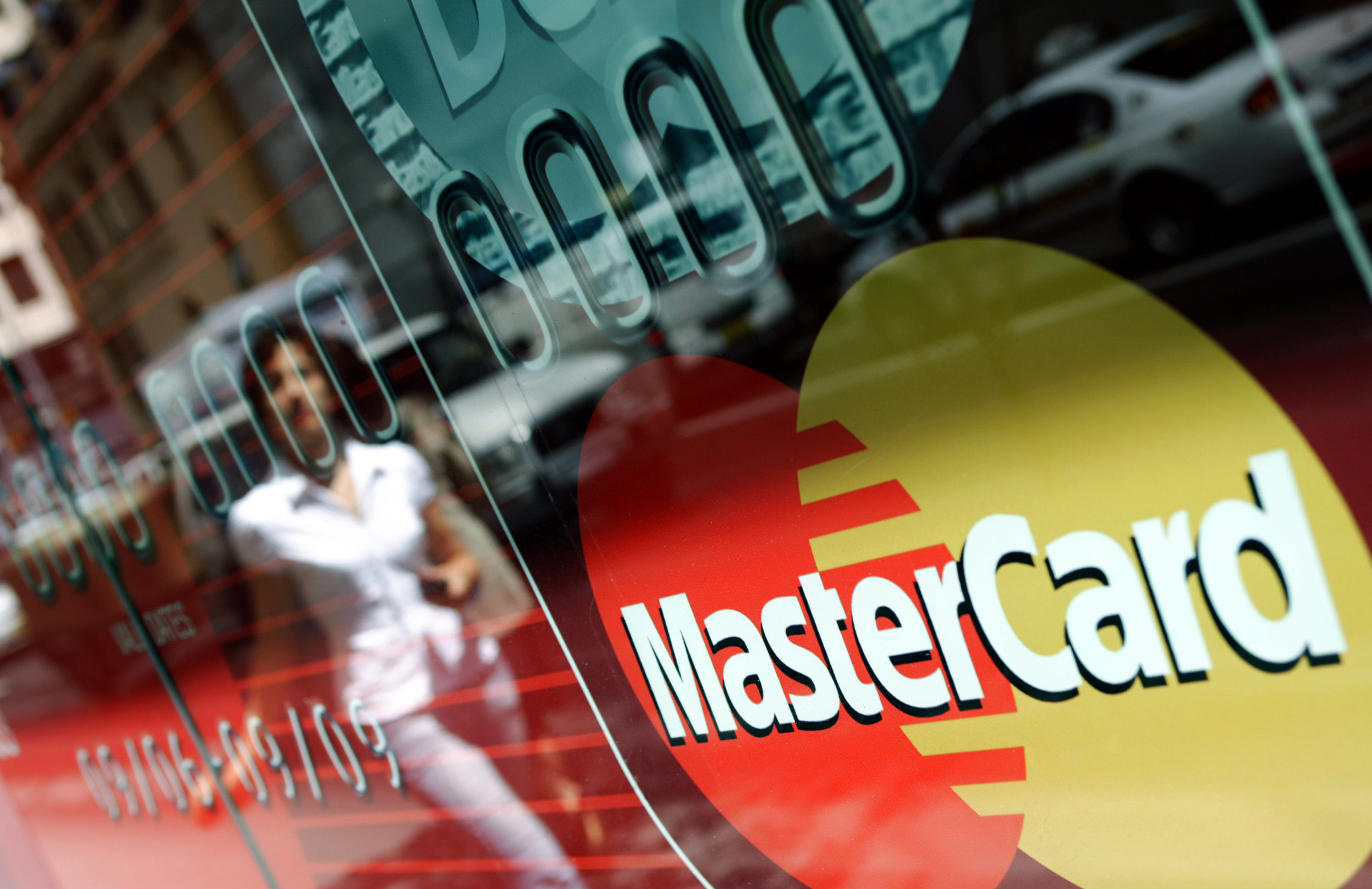 Pic shows generic Mastercard credit card