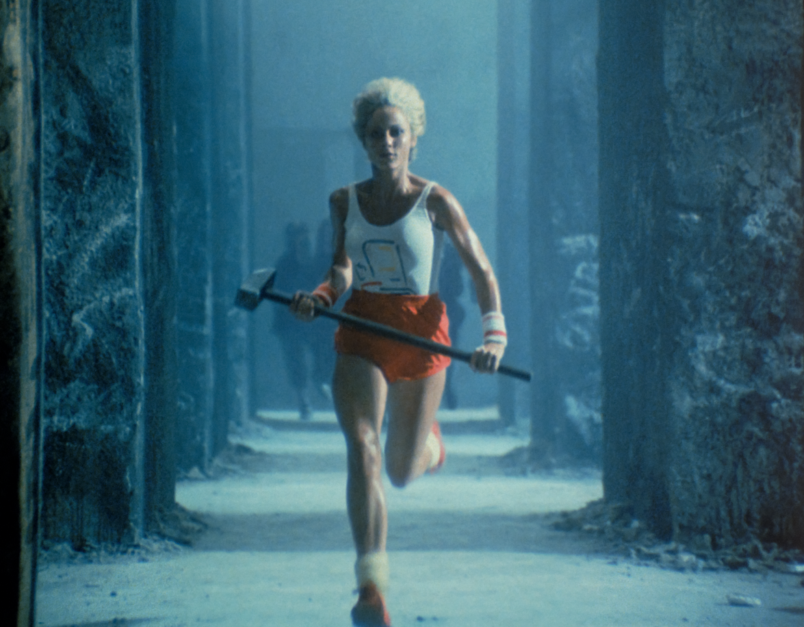 Apple. The company's famous "1984" Super Bowl ad teased the product before its launch.