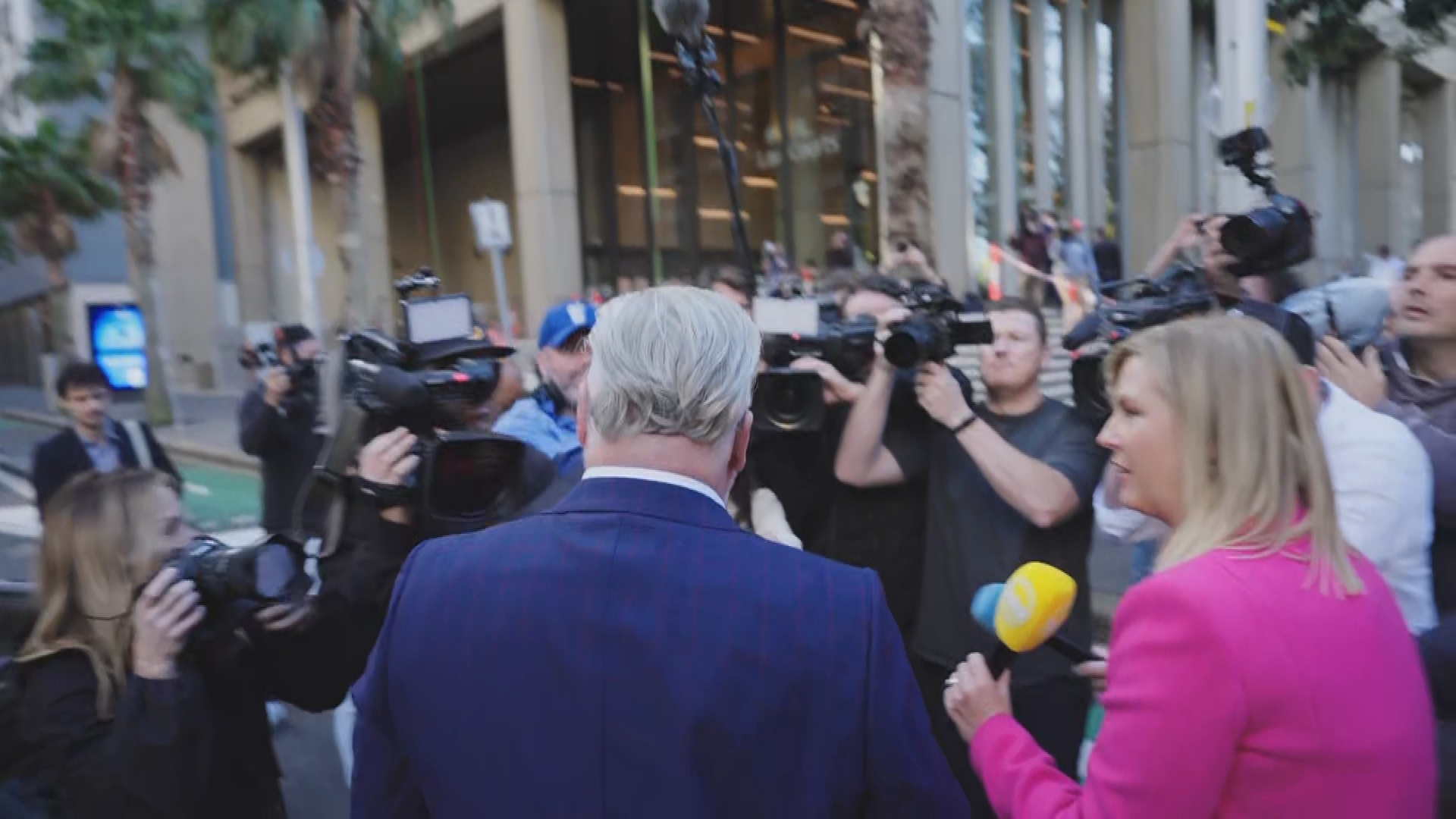 Kyle Sandilands arrives at court in Sydney over his ARN lawsuit on April 24, Friday 2026.