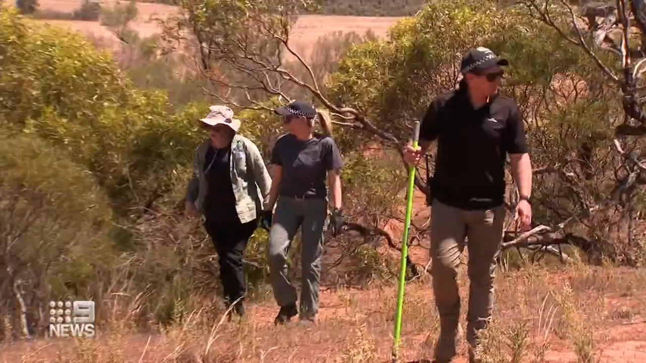 Officers are searching for the remains of Robert Atkins in South Australia's mid north.