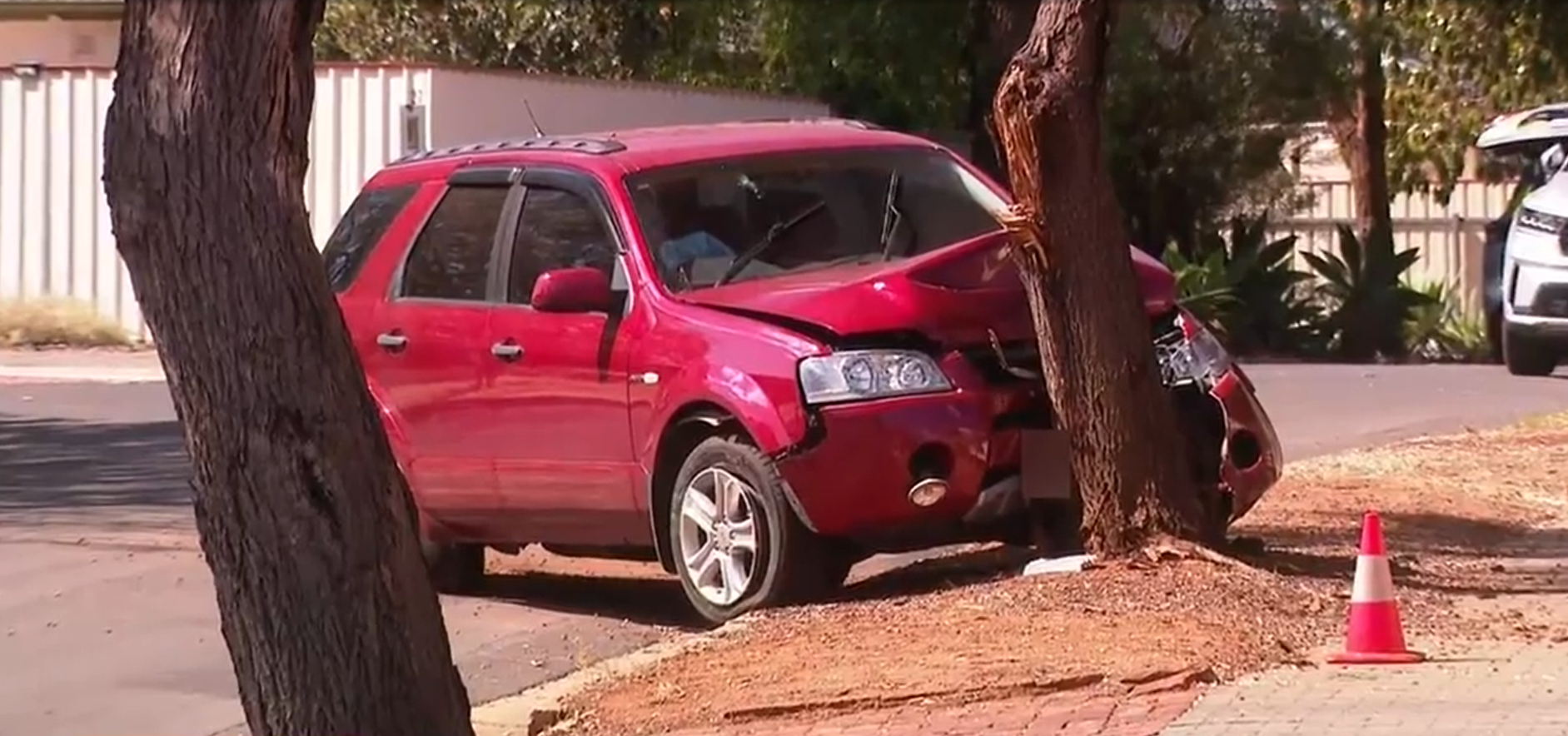 CCTV shows driver's alleged attempt to flee stabbing not going to plan