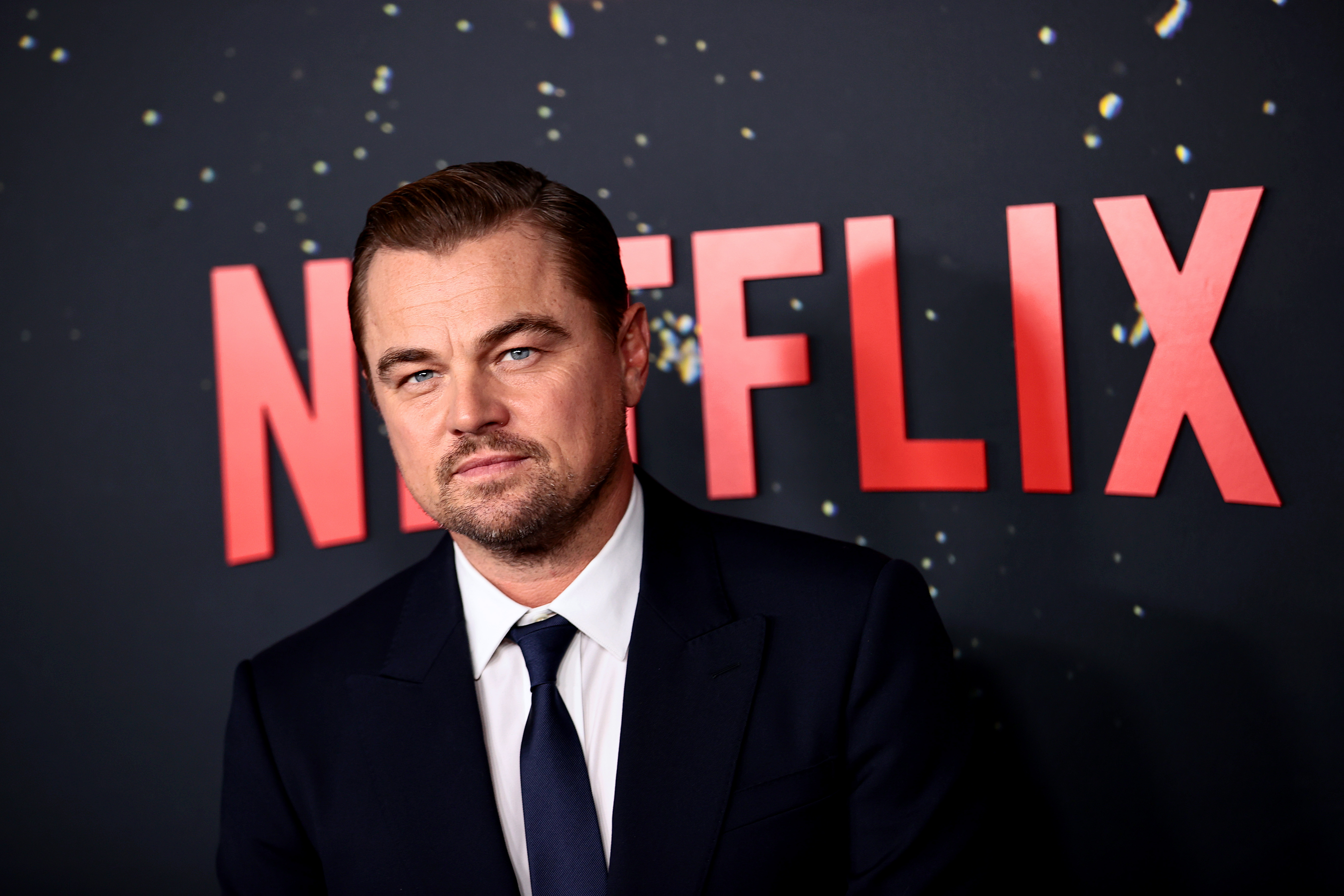 Leonardo DiCaprio attends the "Don't Look Up" World Premiere at Jazz at Lincoln Center on December 05, 2021 in New York City. 