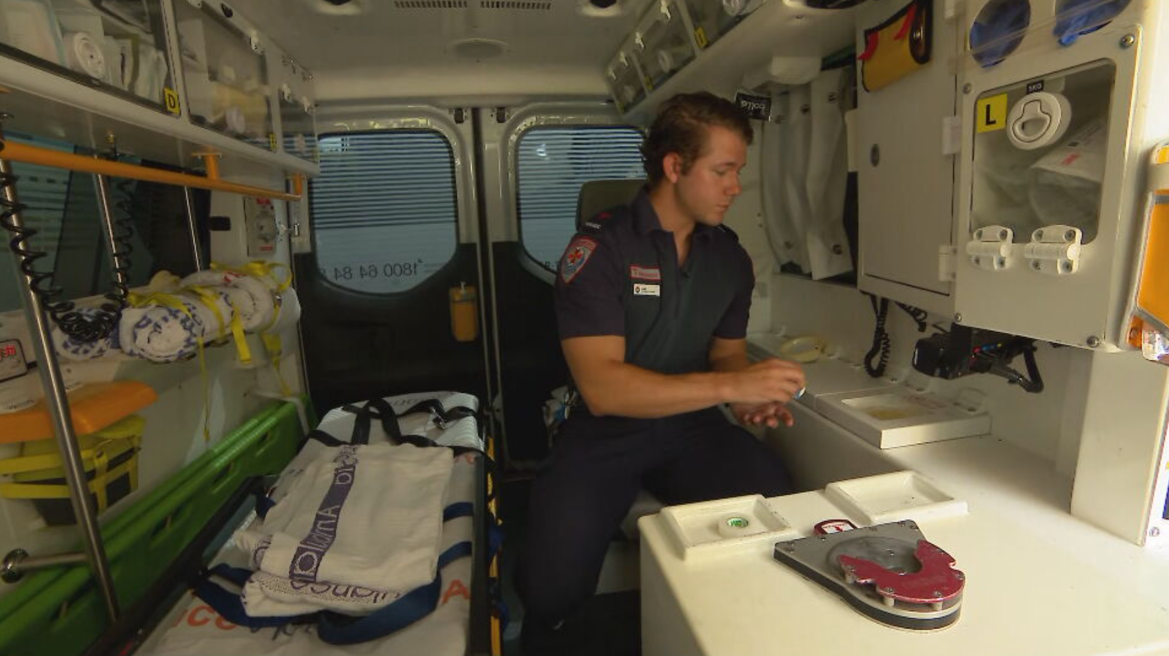 Paramedic Luke was working a shift in the lead up to Christmas when he was spat on.