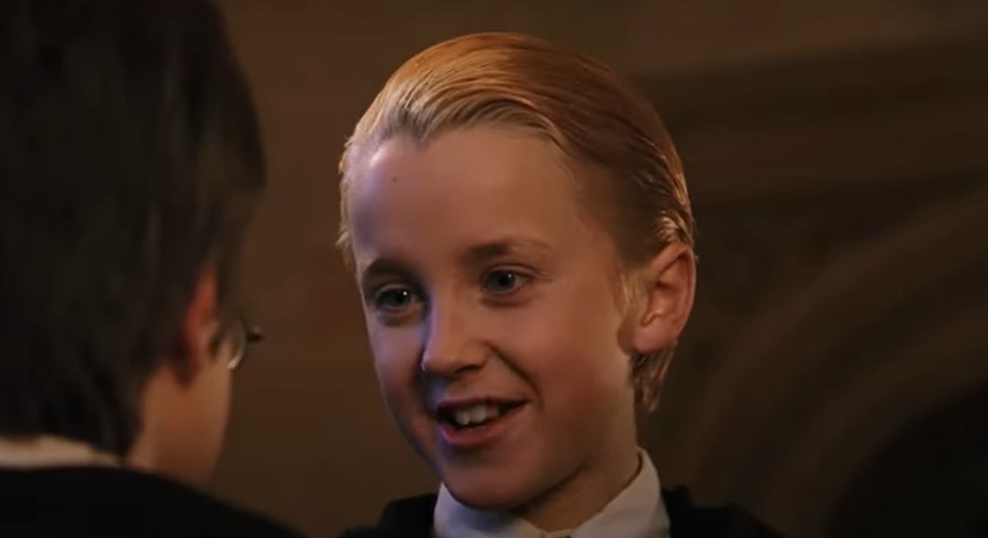 Tom Felton as Draco Malfoy in Harry Potter 2001