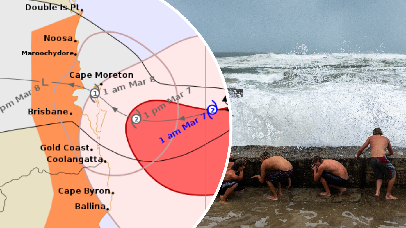 Cyclone Alfred knocks out power to thousands on slow crawl to coast