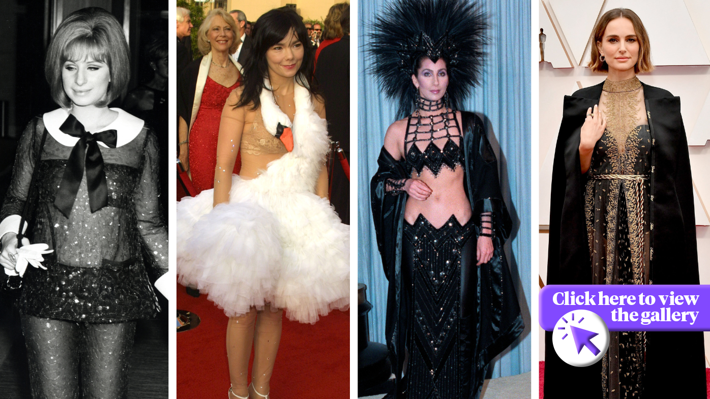 Oscars iconic fashion moments click through split