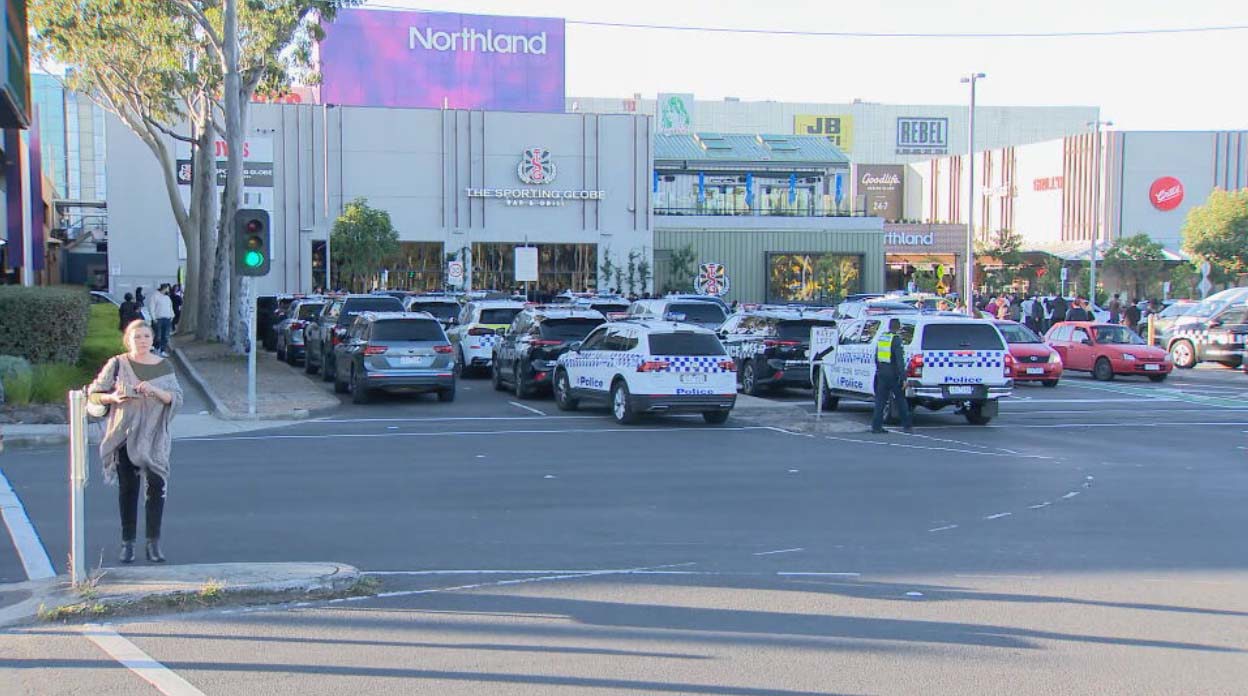 Two men have been arrested ﻿after the incident at Northland Shopping Centre in Preston at 2.30pm, Victoria Police said.