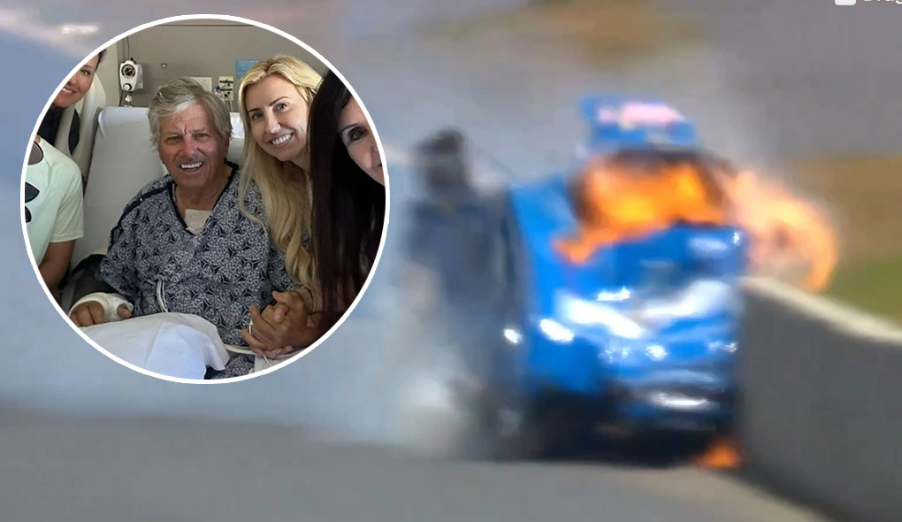 John Force is awake and out of hospital after his horrifying crash.