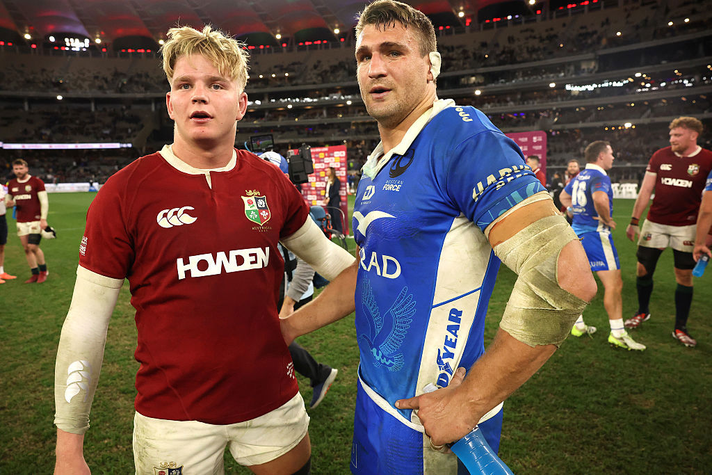 Henry Pollock of the British & Irish Lions talks to Nick Champion de Crespigny.