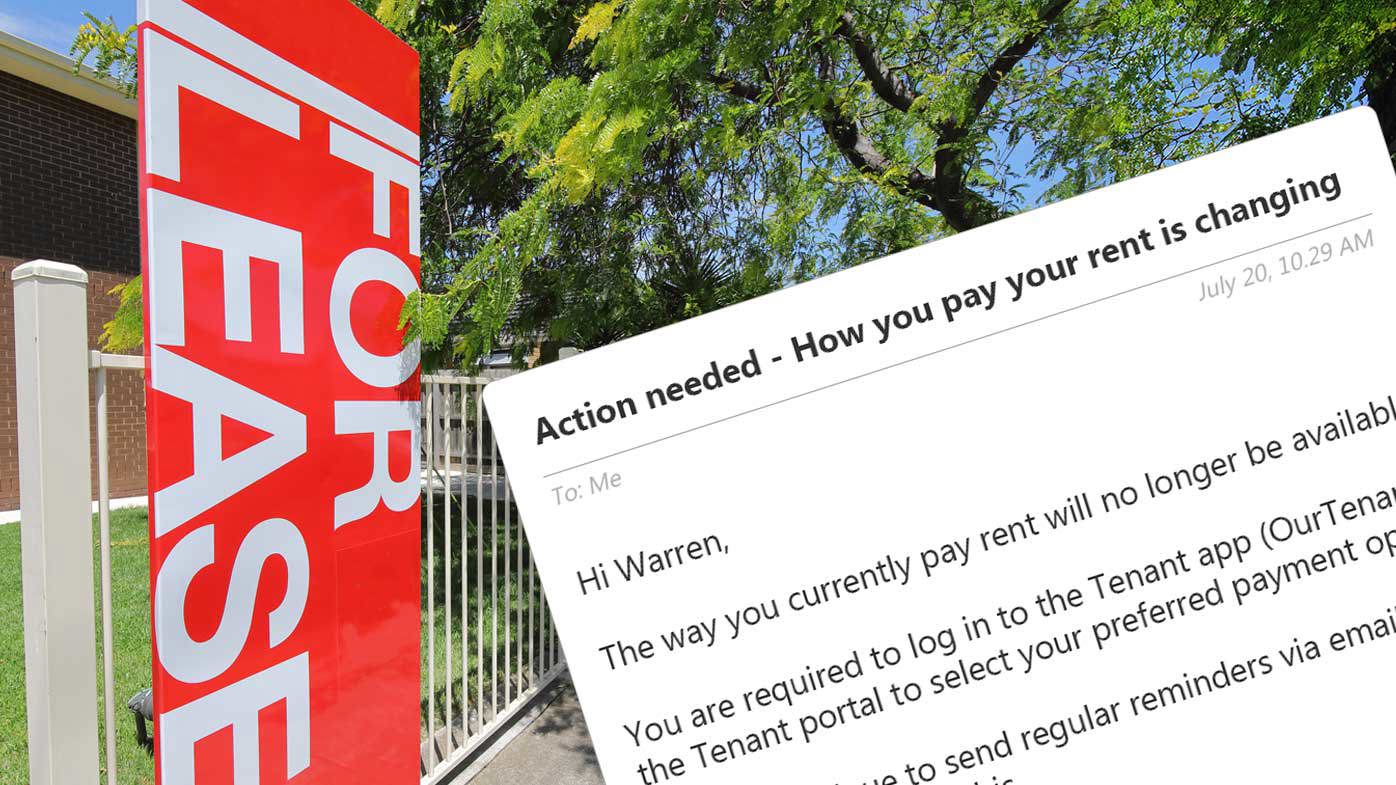 Renters say they have been left with  little choice but to pay their rent via third party apps nominated by their real estate agent.
