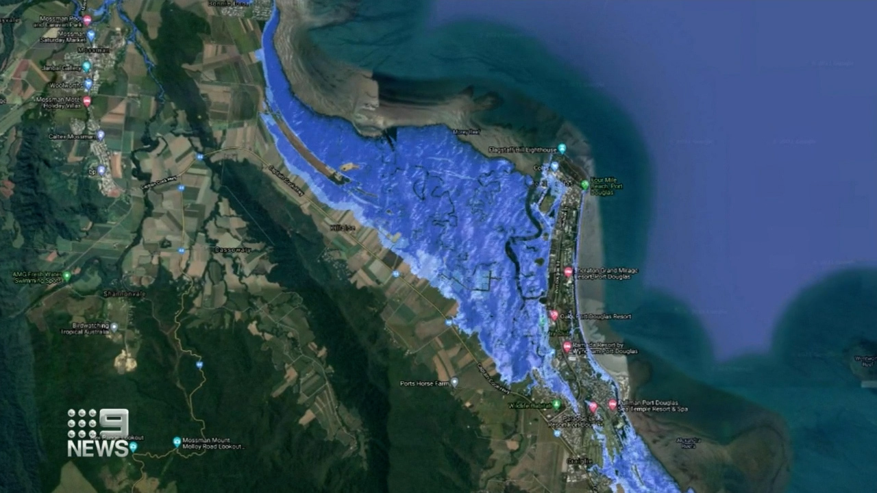 A new Coast Risk Australia map, which takes data from the Intergovernmental Panel on Climate Change has predicted the impact of global warming on coastal communities, providing a glimpse into the future.