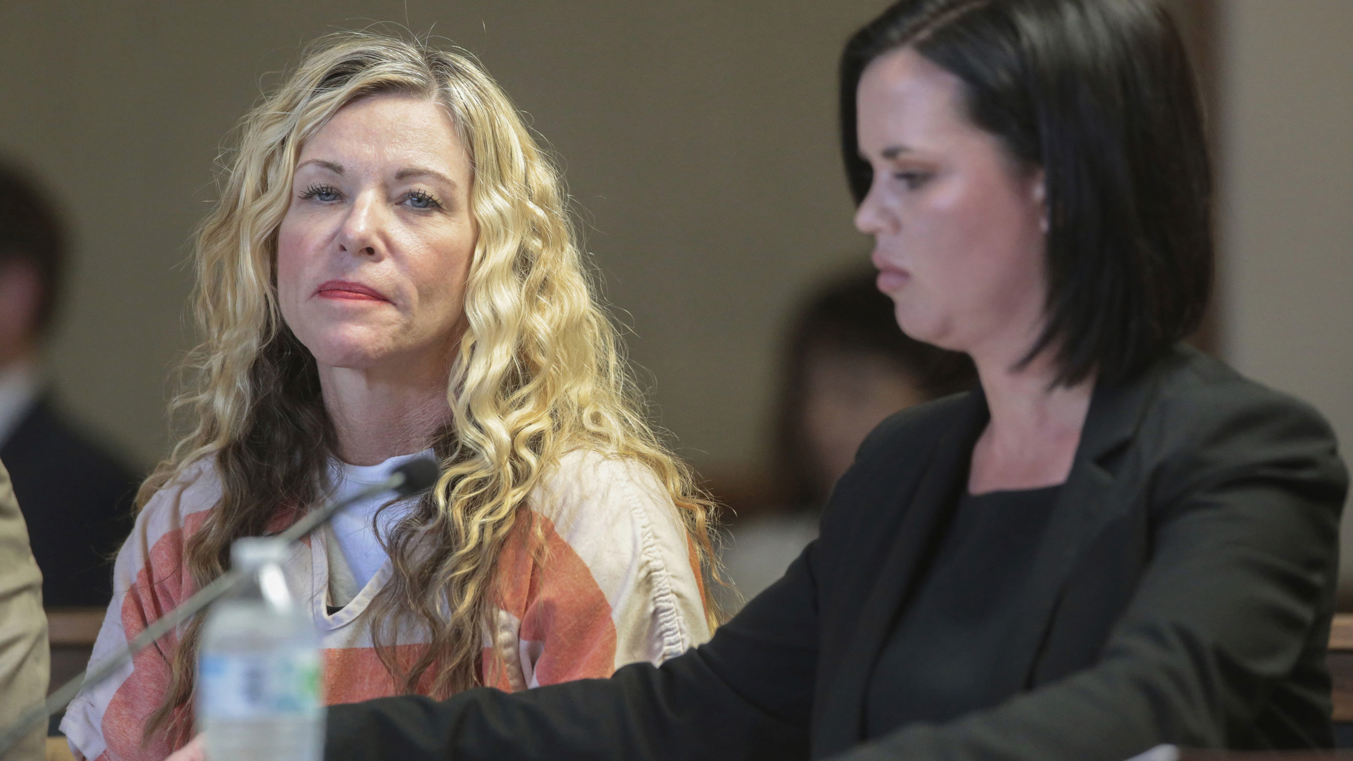 Lori Vallow Daybell glances at the camera during her hearing in Rexburg, Idaho., March 6, 2020