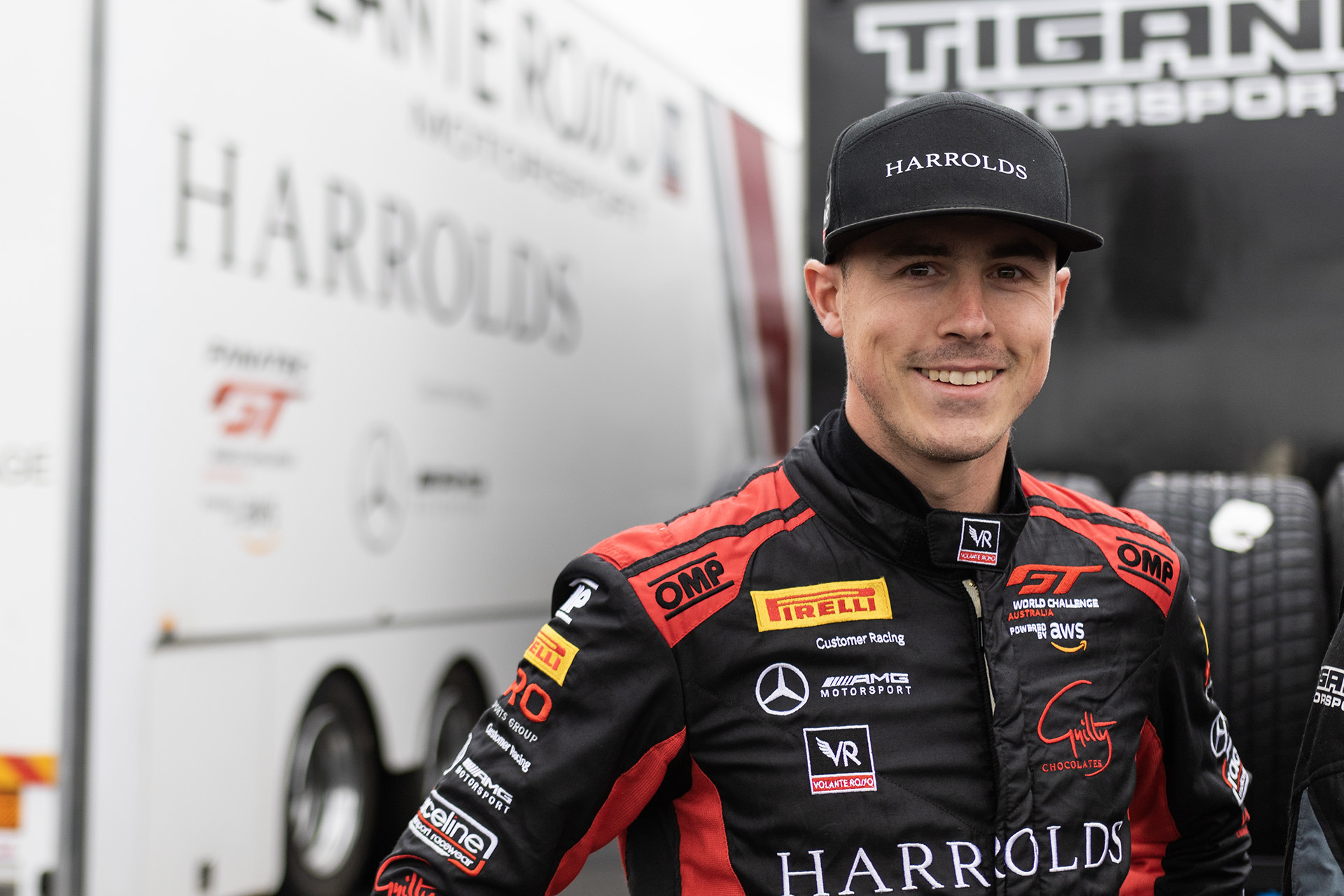 Sam Brabham races a Mercedes-AMG GT3 in GT World Challenge Australia.