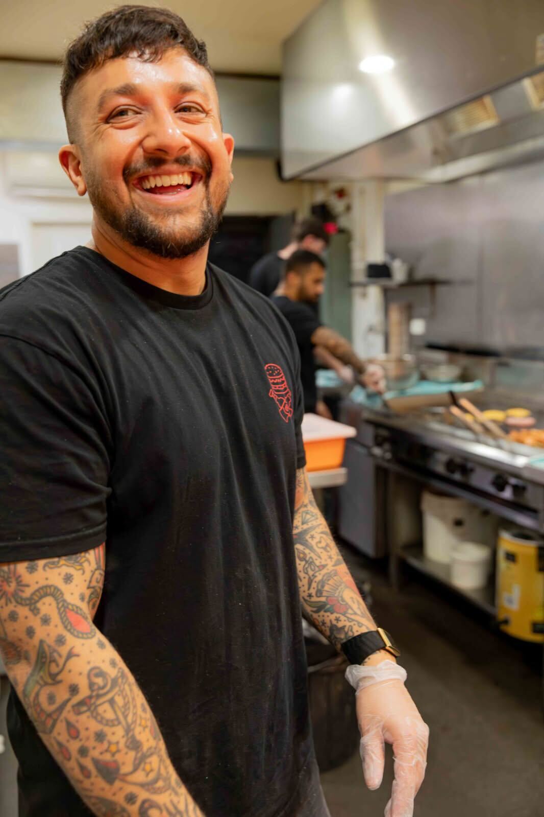 Chris, owner of Barry's Burgers in Adelaide