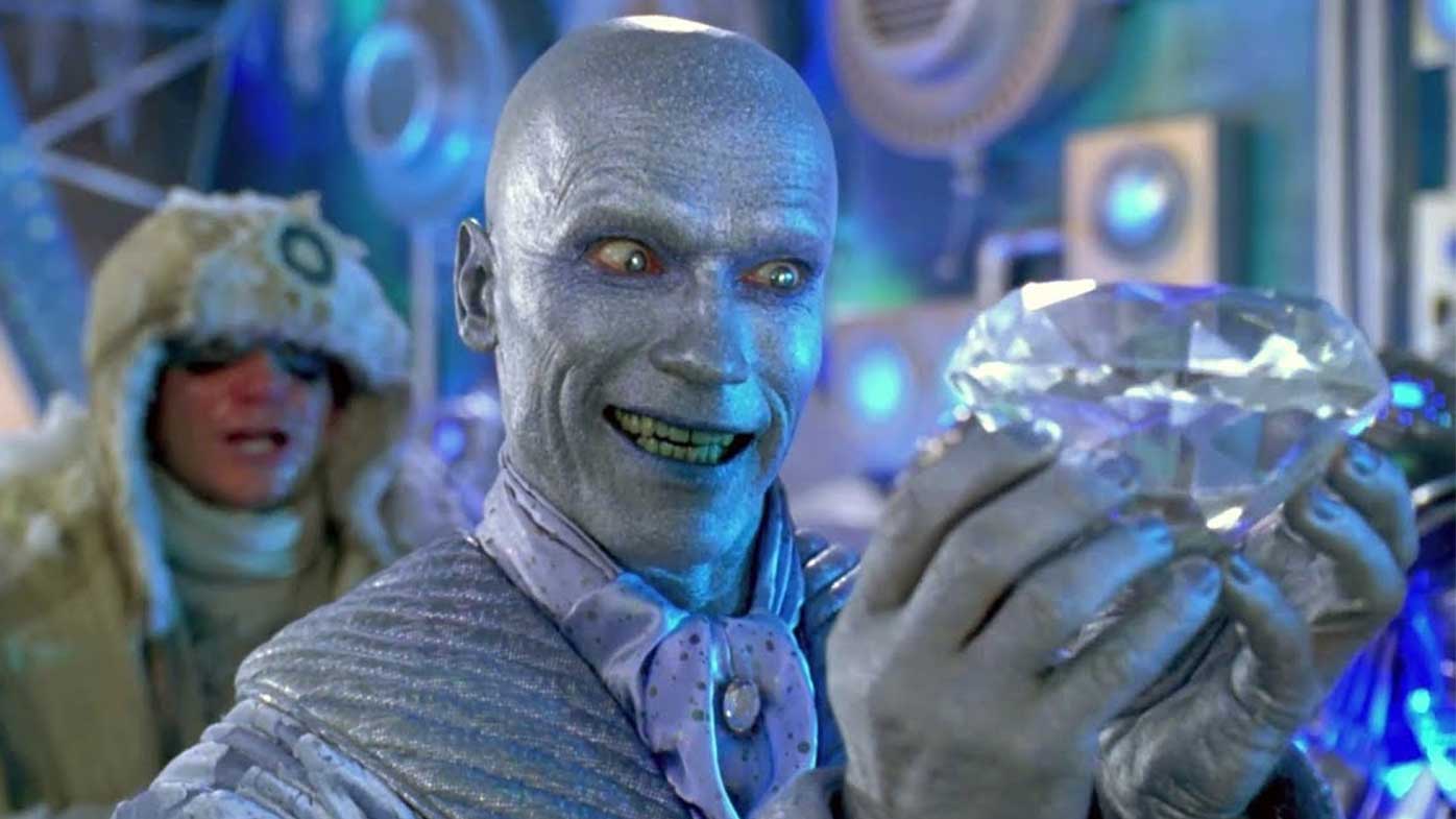 Arnold Schwarzenegger, who would later be elected governor of California, hatching a plot to cover Gotham City in ice in the film 'Batman and Robin'.