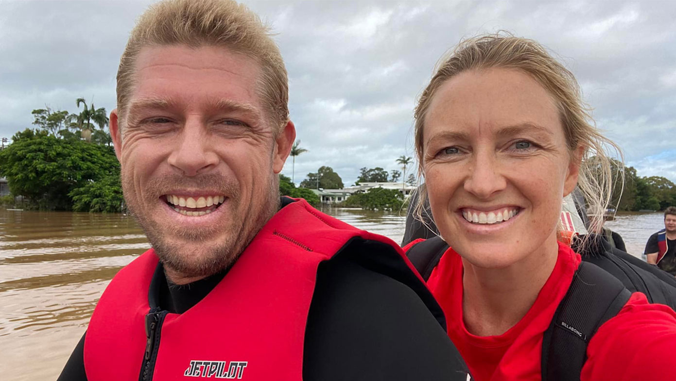 nsw flood update; mick fanning jet ski rescue pharmacy medication Murwillumbah