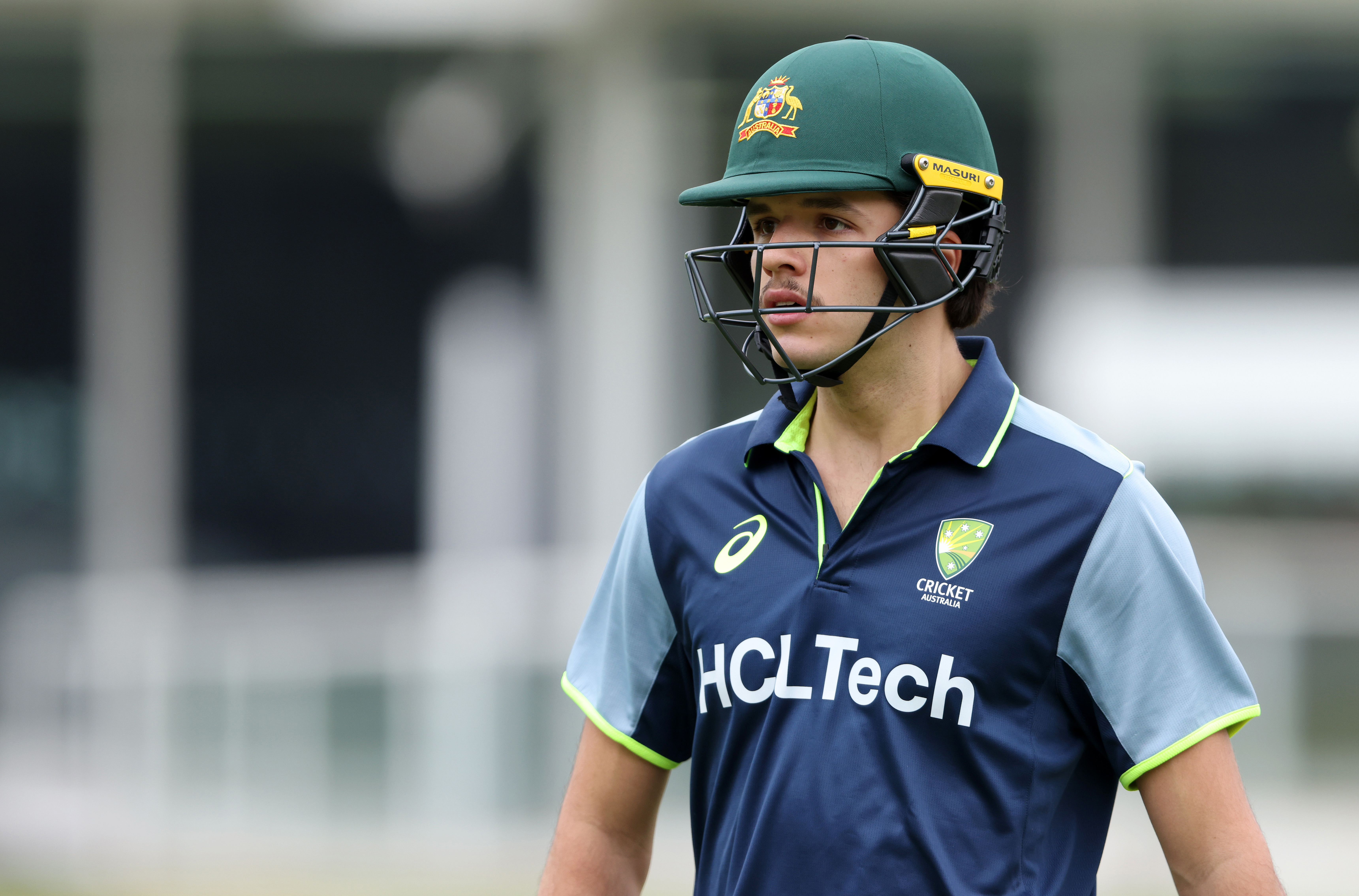 Sam Konstas of Australia during a nets session at Lord's Cricket Ground on June 08, 2025 in London, England. (Photo by Paul Harding/Getty Images)