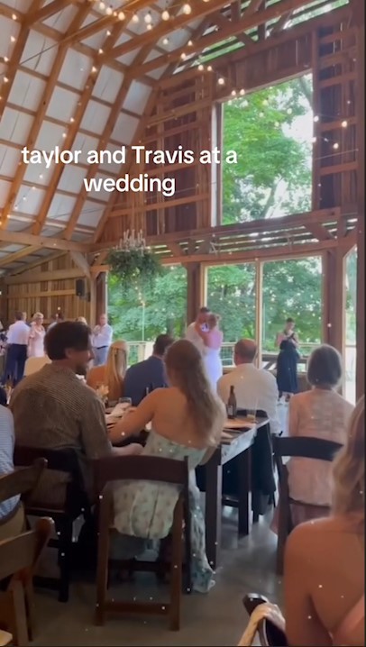 Travis Kelce and Taylor Swift at wedding