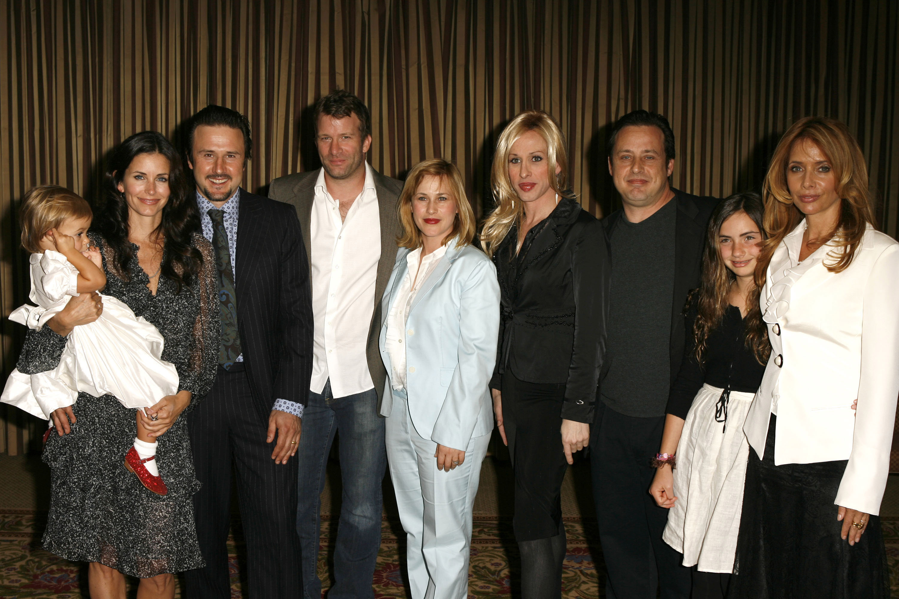 Courteney Cox Arquette, David Arquette, Tom Jane, Patricia Arquette, Alexis Arquette, Richmond Arquette, Zoe Sidel and Rosanna Arquette 
