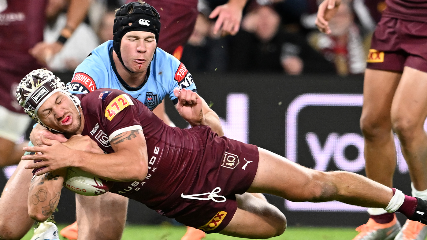 Queensland Maroons, NSW Blues, result, Kalyn Ponga try, video