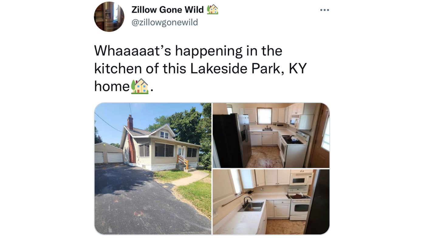 The Zillow Gone Wild account spent followers into a spin Twitter