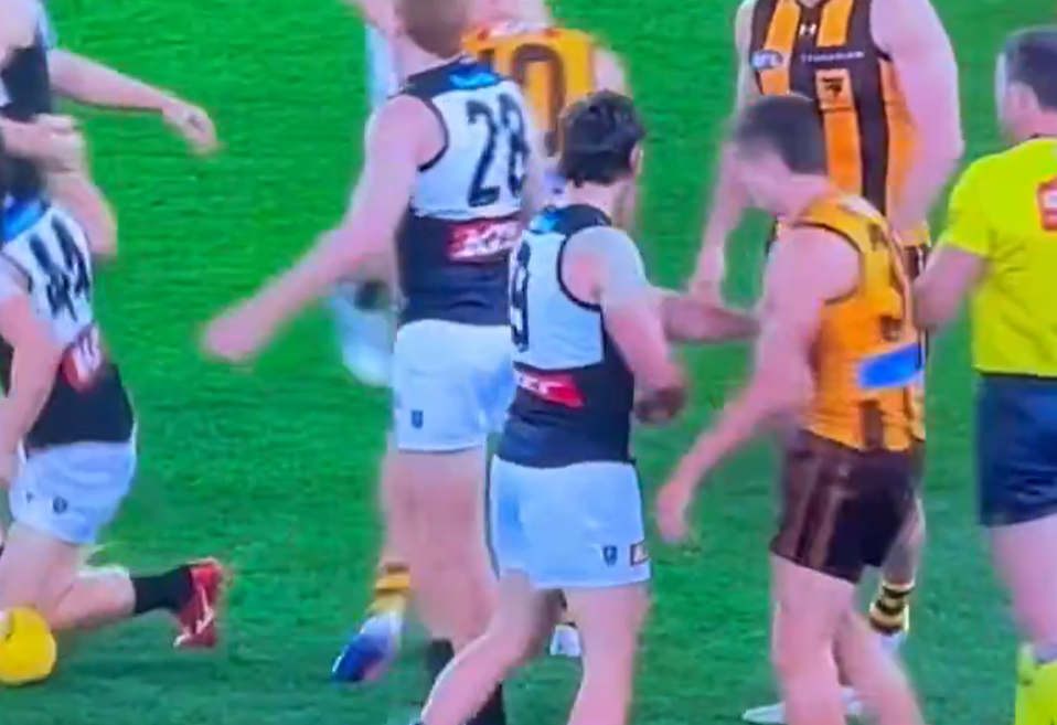 Zak Butters' open palm strike to Sam Butler.