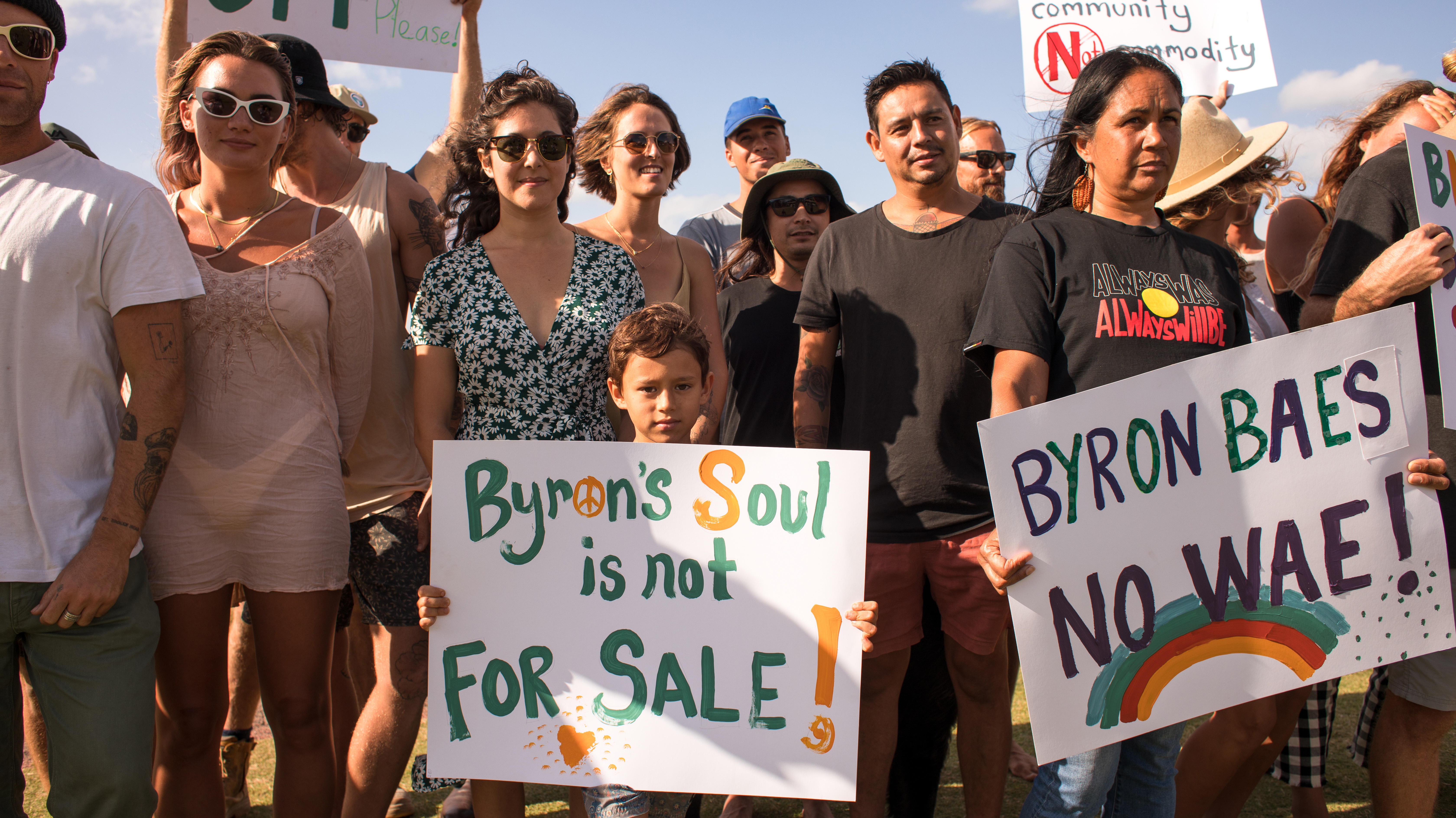 Locals protest the planned TV show about 'influencers' in the holiday town.