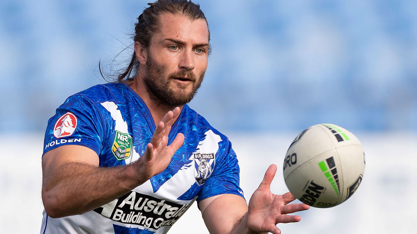 Kieran Foran during a Bulldogs NRL training session